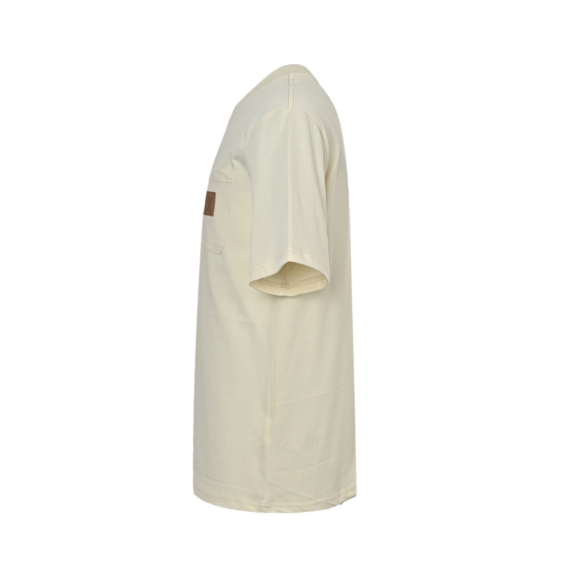 Louis Vuitton/路易威登 25ss 口袋皮标徽章短袖