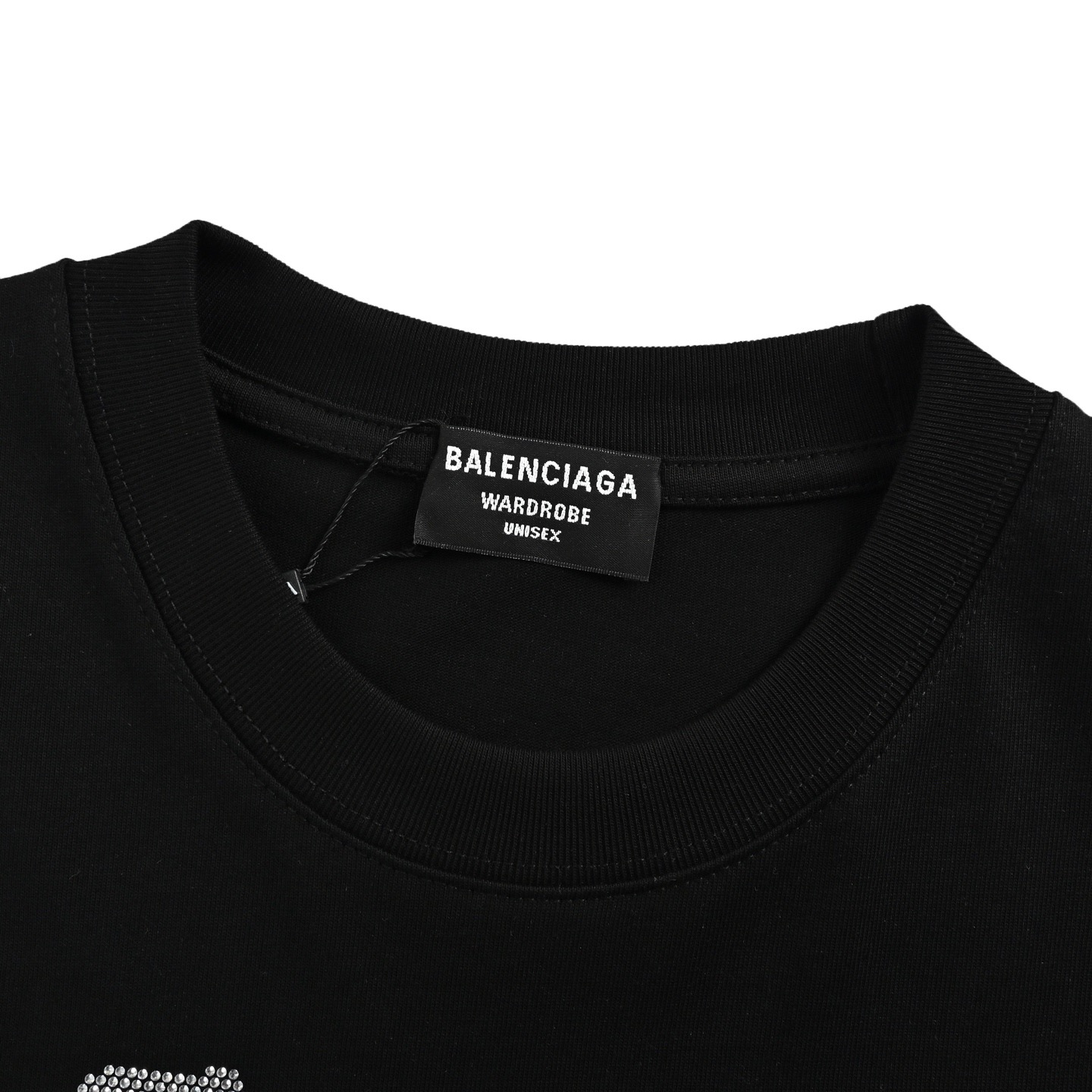 Balenciaga/巴黎世家 烫钻字母短袖