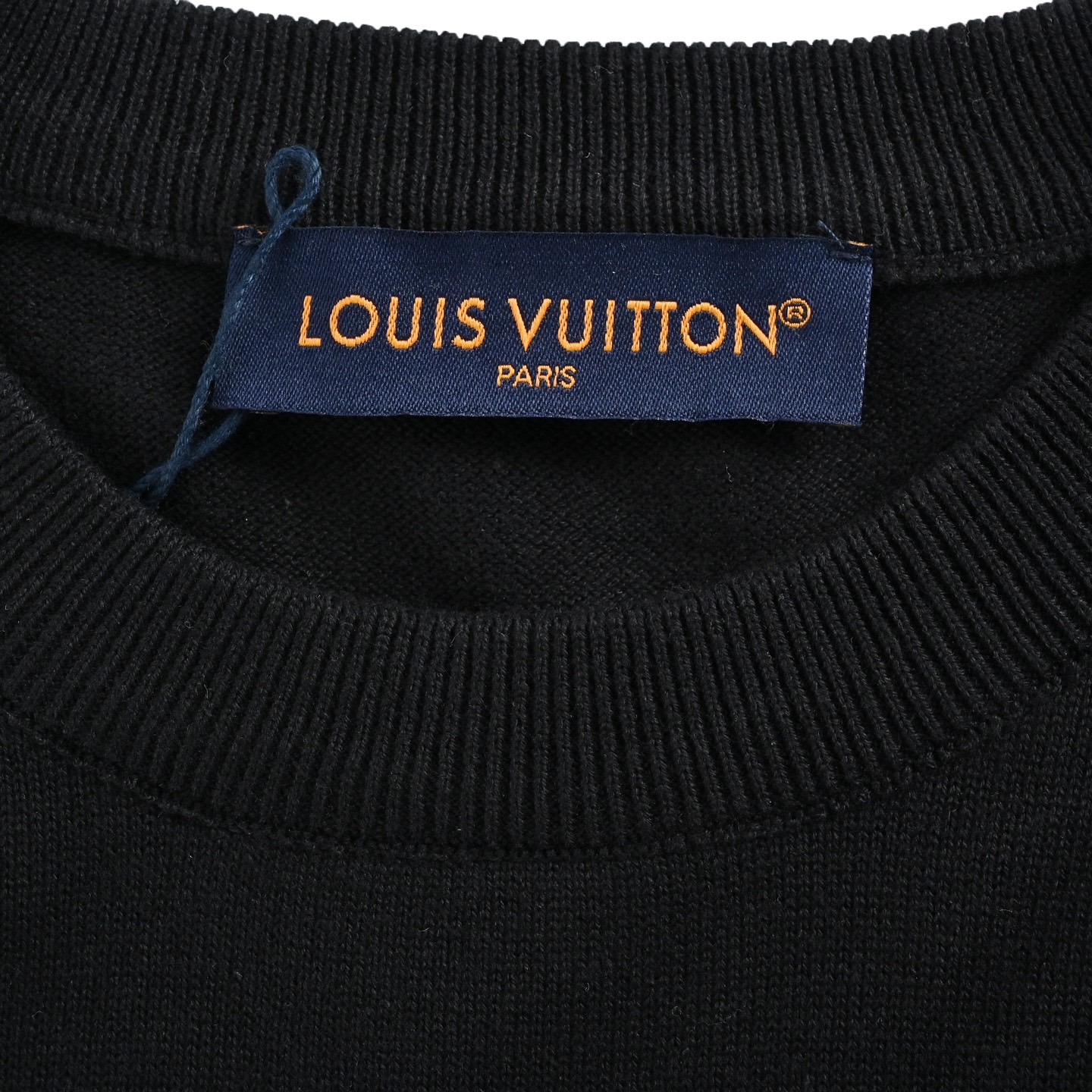 Louis Vuitton/路易威登 25ss 渐变老花彩钻针织短袖 黑色 白色