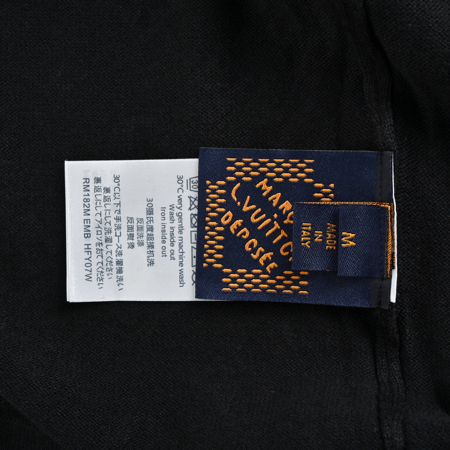 Louis Vuitton/路易威登 25ss 渐变老花彩钻针织短袖 黑色 白色