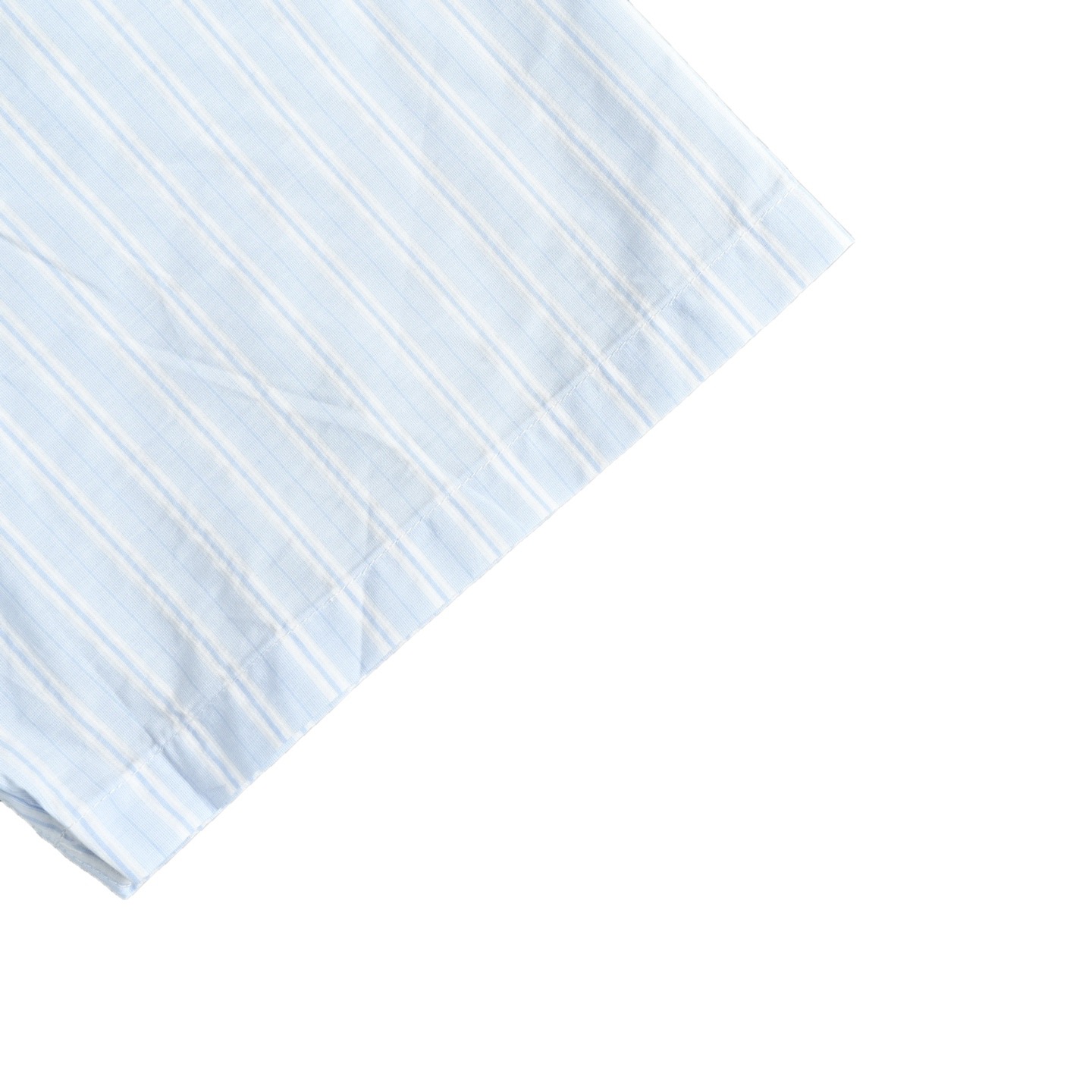 Dior/迪奥 24ss 小标刺绣半拉链条纹短袖衬衫