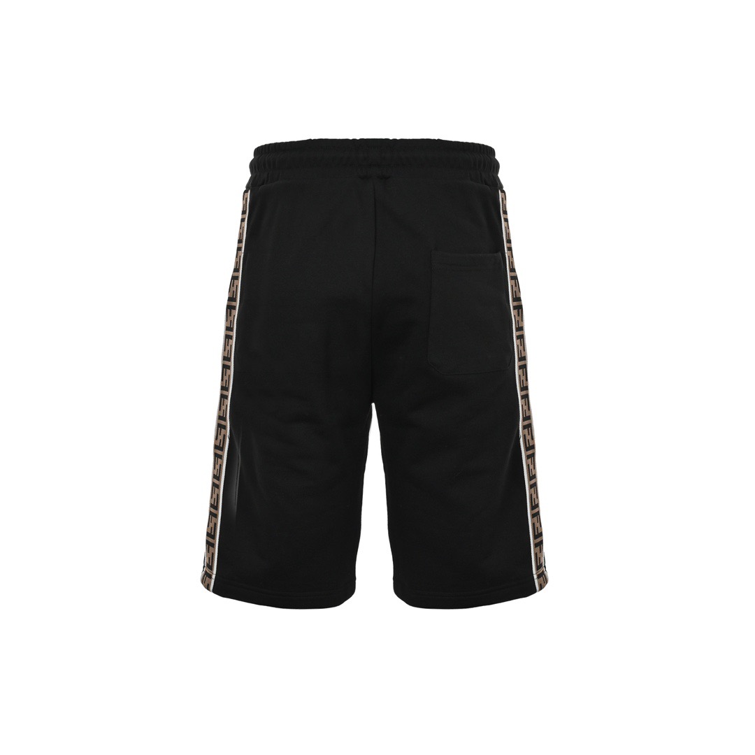 Fendi/芬迪 23ss 侧边双F提花织带短裤