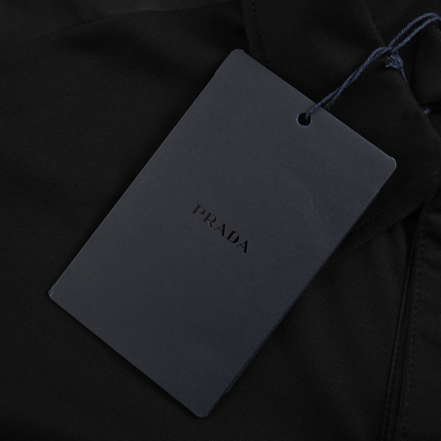 Prada/普拉达 25ss 三角标尼龙口袋拼接Polo短袖