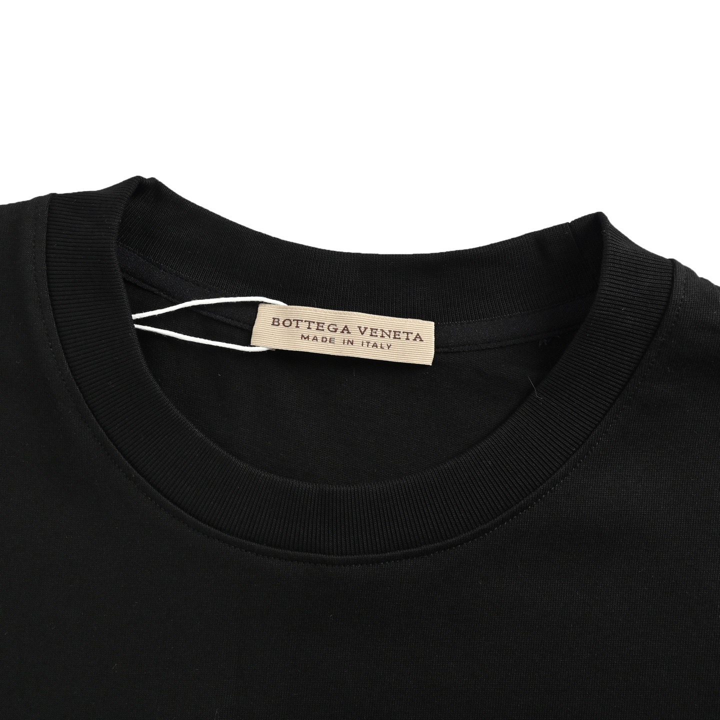 Bottega Veneta/BV 25ss 口袋编织元素短袖 BV新款T恤 黑 杏