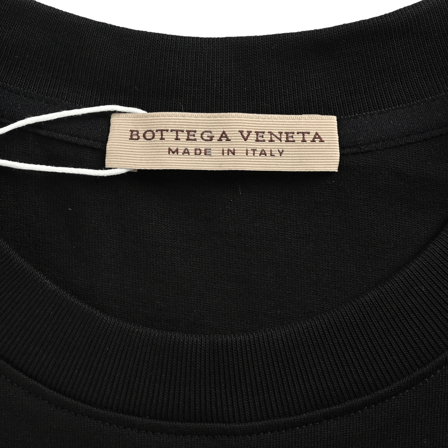 Bottega Veneta/BV 25ss 口袋编织元素短袖 BV新款T恤 黑 杏