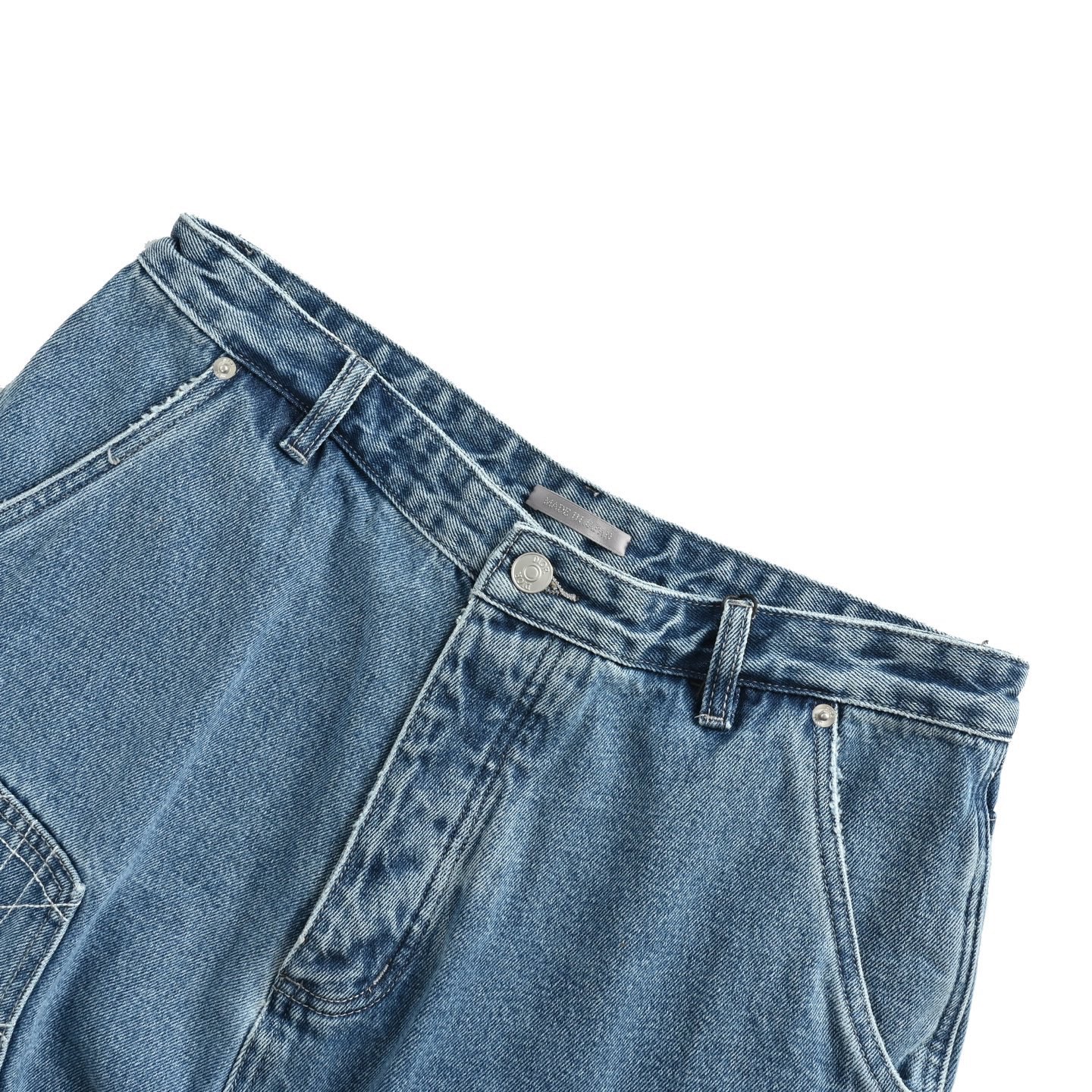 Dior/迪奥 24ss 藤格纹刺绣工装牛仔短裤