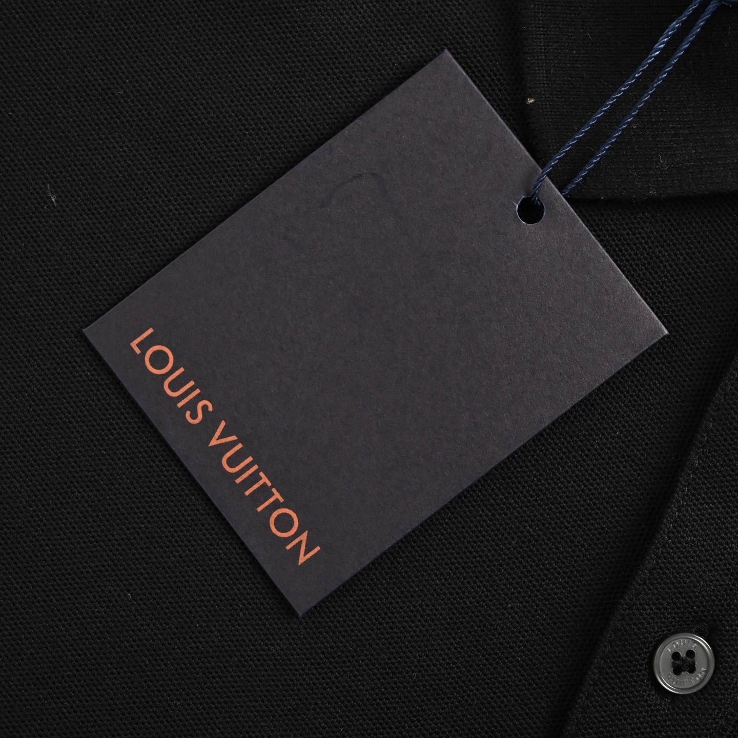 Louis Vuitton/路易威登 25ss 字母刺绣别针Polo短袖