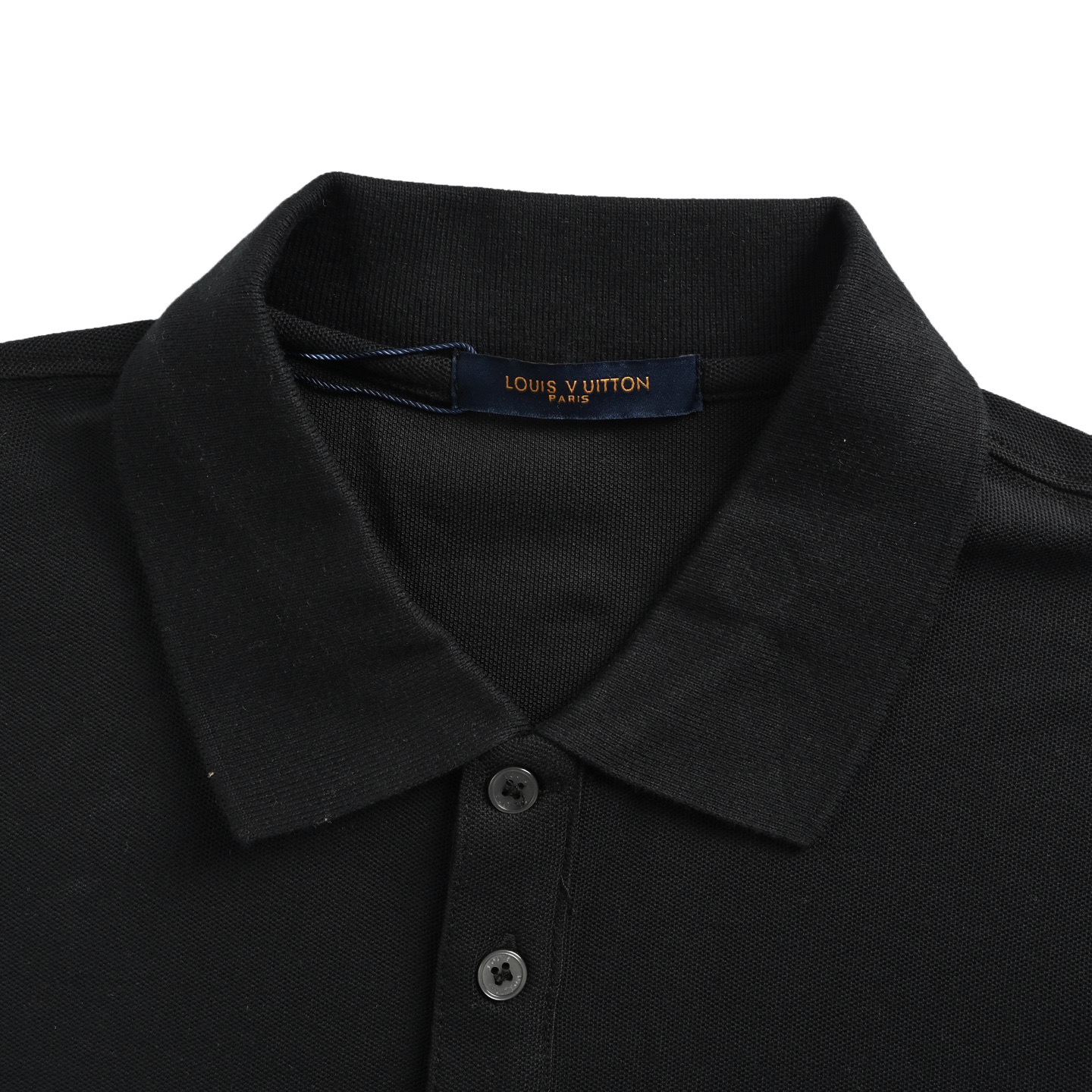 Louis Vuitton/路易威登 25ss 字母刺绣别针Polo短袖