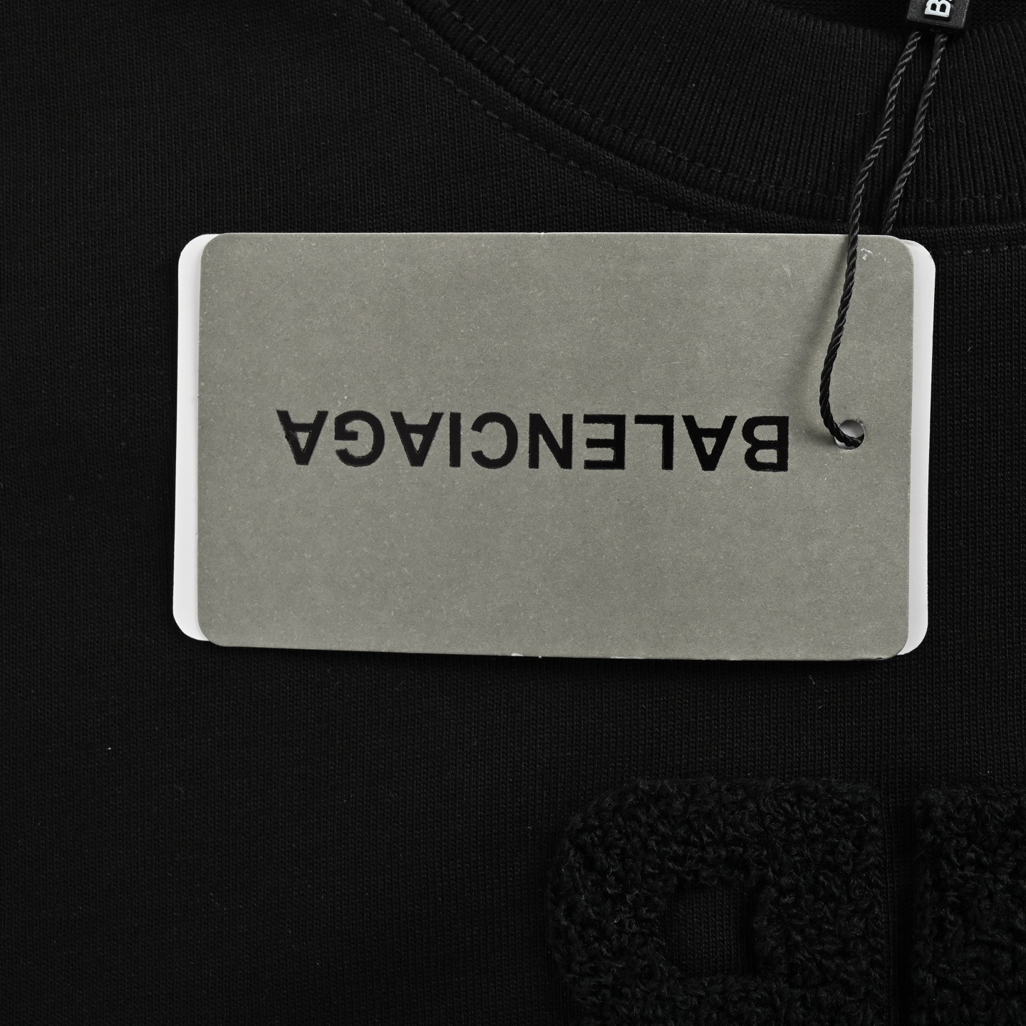 Balenciaga/巴黎世家 25ss 双B毛巾刺绣短袖