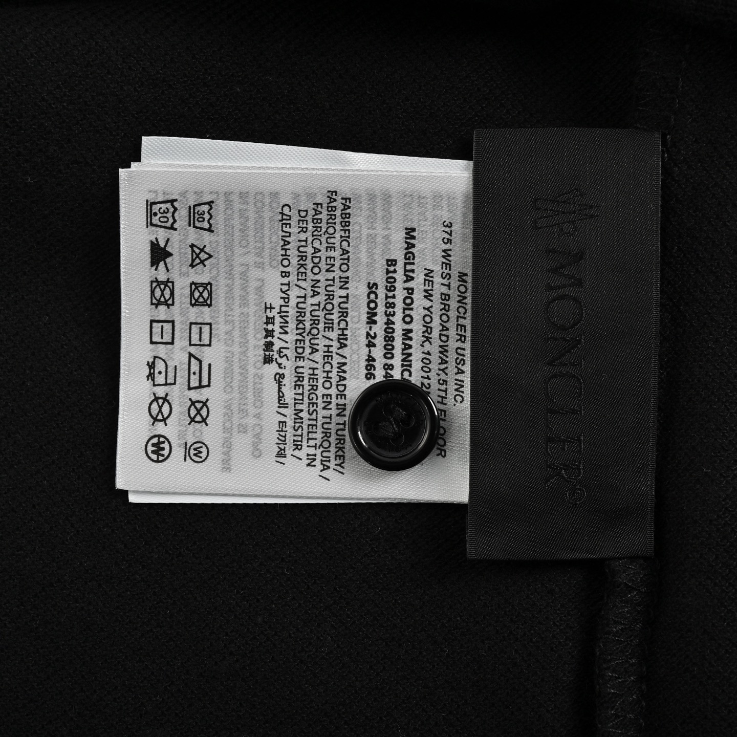 Moncler/蒙口 25ss 胸口刺绣徽标Polo短袖