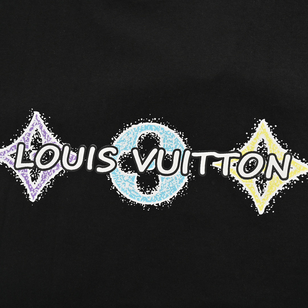 Louis Vuitton/路易威登 24ss 手绘三花印花短袖