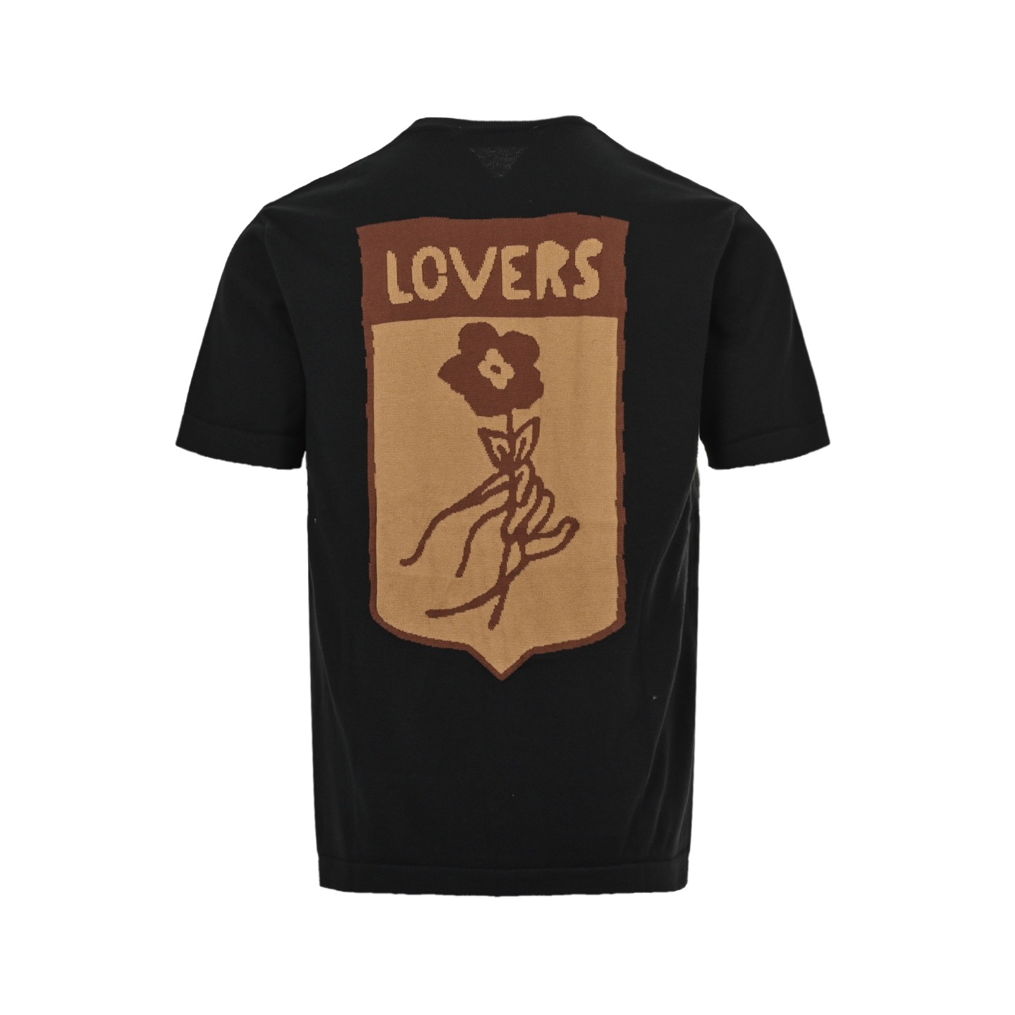 Louis Vuitton/路易威登 24ss 菲董宝箱提花针织短袖 咖啡色 黑色