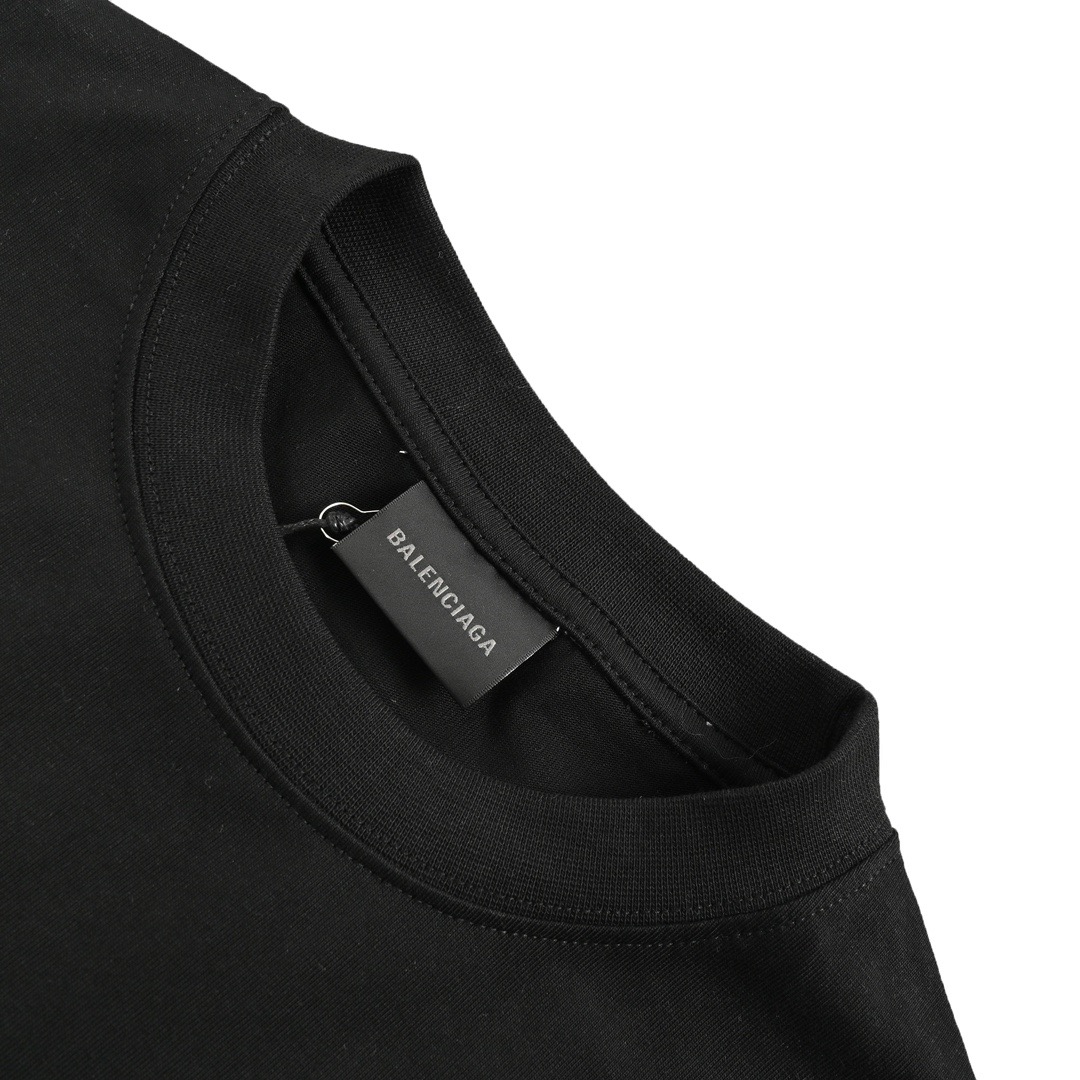 Balenciaga/巴黎世家 24ss 龙年火焰字母印花短袖