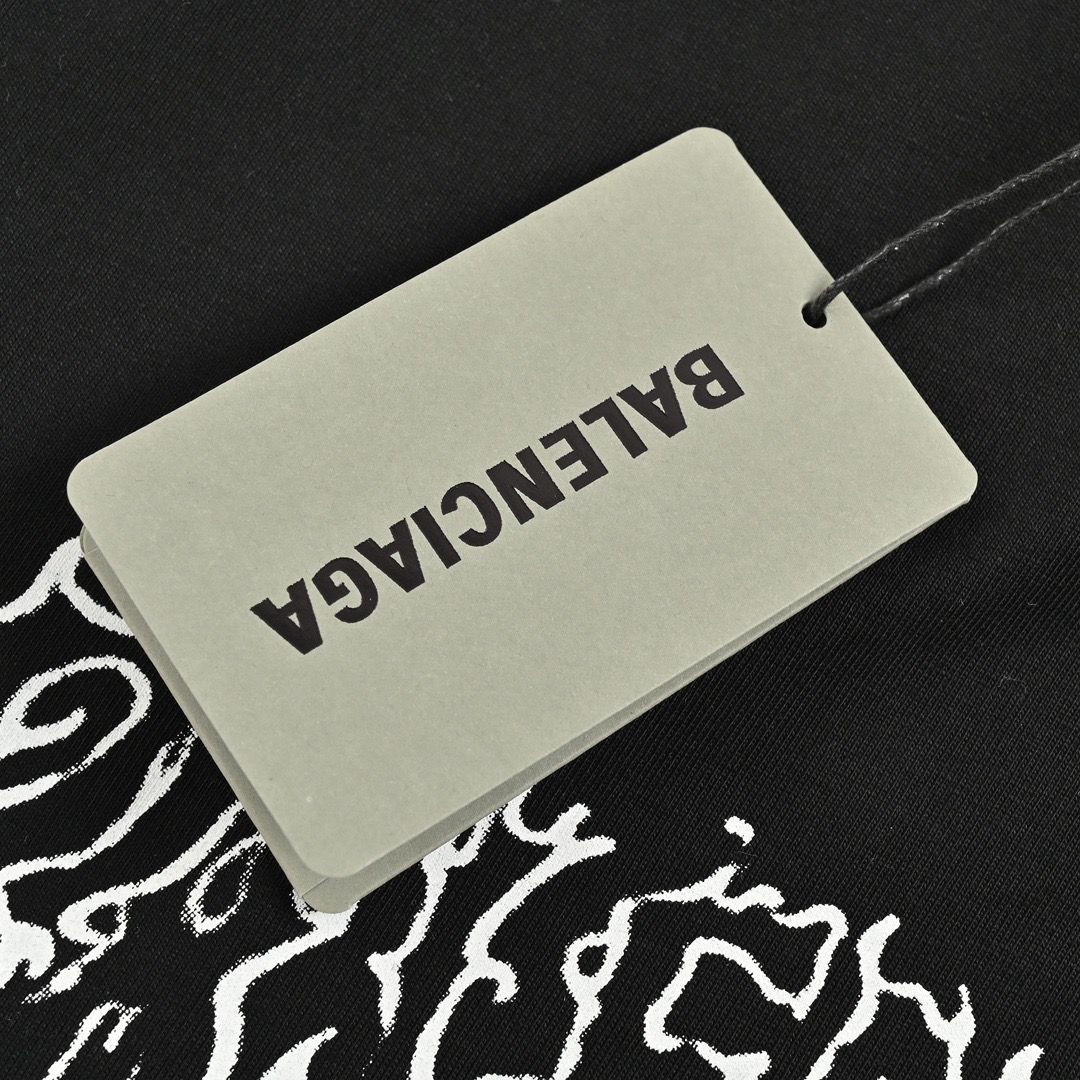 Balenciaga/巴黎世家 24ss 龙年火焰字母印花短袖