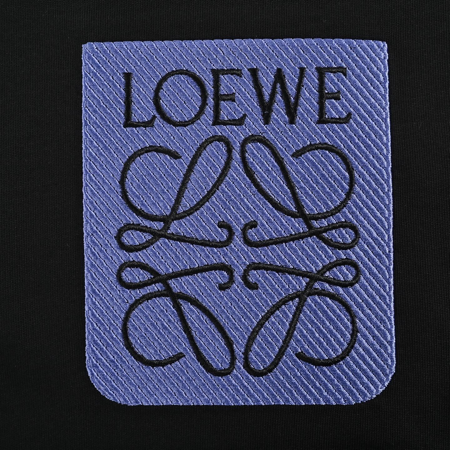 Loewe/罗意威 24ss 刺绣徽标短袖-Chinese UA Cheap High Quatity Brand Clothes Bags handbags Sneakers wholesale wholesaler seller from China Factory suppliers Fashion Clothing Shoes best Quality Beautiful Price Loewe/罗意威 24ss 刺绣徽标短袖