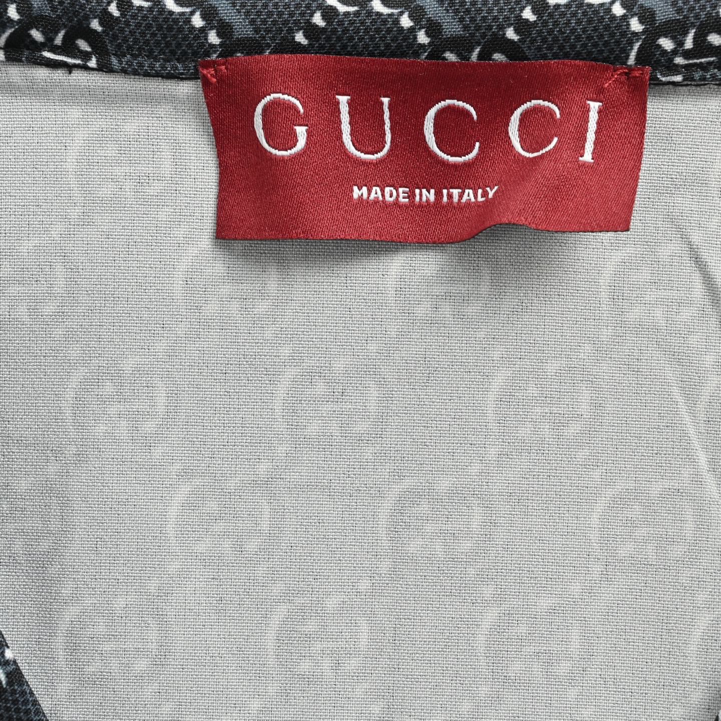 Gucci/古驰 25ss 满印老花短袖衬衫-Chinese UA Cheap High Quatity Brand Clothes Bags handbags Sneakers wholesale wholesaler seller from China Factory suppliers Fashion Clothing Shoes best Quality Beautiful Price Gucci/古驰 25ss 满印老花短袖衬衫