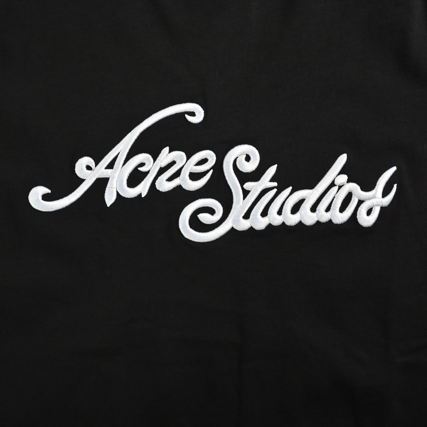 Acne Studios 25ss 刺绣字母logo短袖 白色 黑色