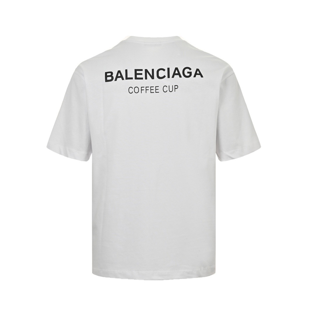 Balenciaga/巴黎世家 24ss 饮料水杯印花短袖-Chinese UA Cheap High Quatity Brand Clothes Bags handbags Sneakers wholesale wholesaler seller from China Factory suppliers Fashion Clothing Shoes best Quality Beautiful Price Balenciaga/巴黎世家 24ss 饮料水杯印花短袖