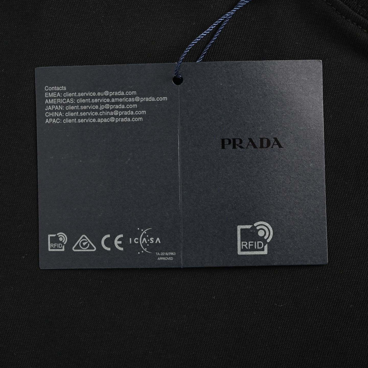 Prada/普拉达 24ss 三角标明线口袋短袖