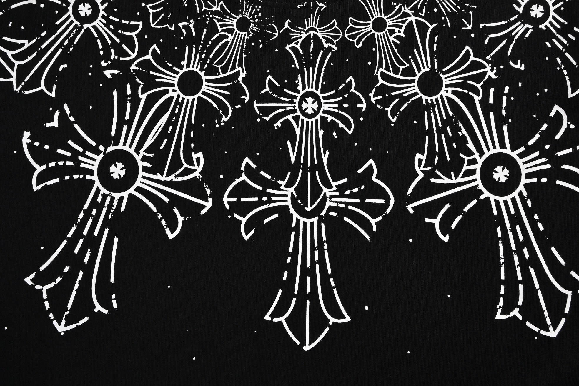 Chrome Hearts/克罗心 25ss 渐变斑驳十字架印花短袖