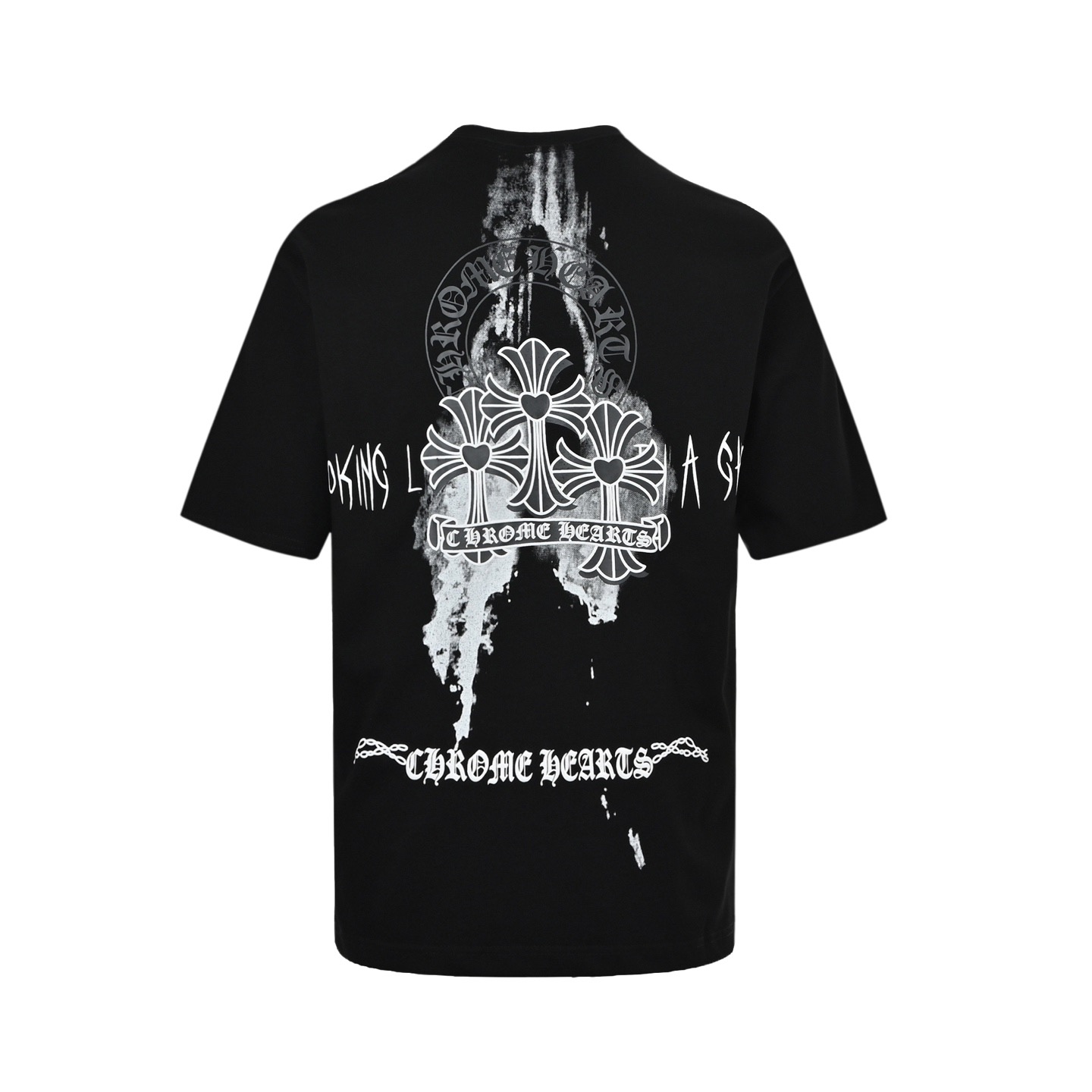 Chrome Hearts/克罗心 25ss 晕染十字架发泡印花短袖