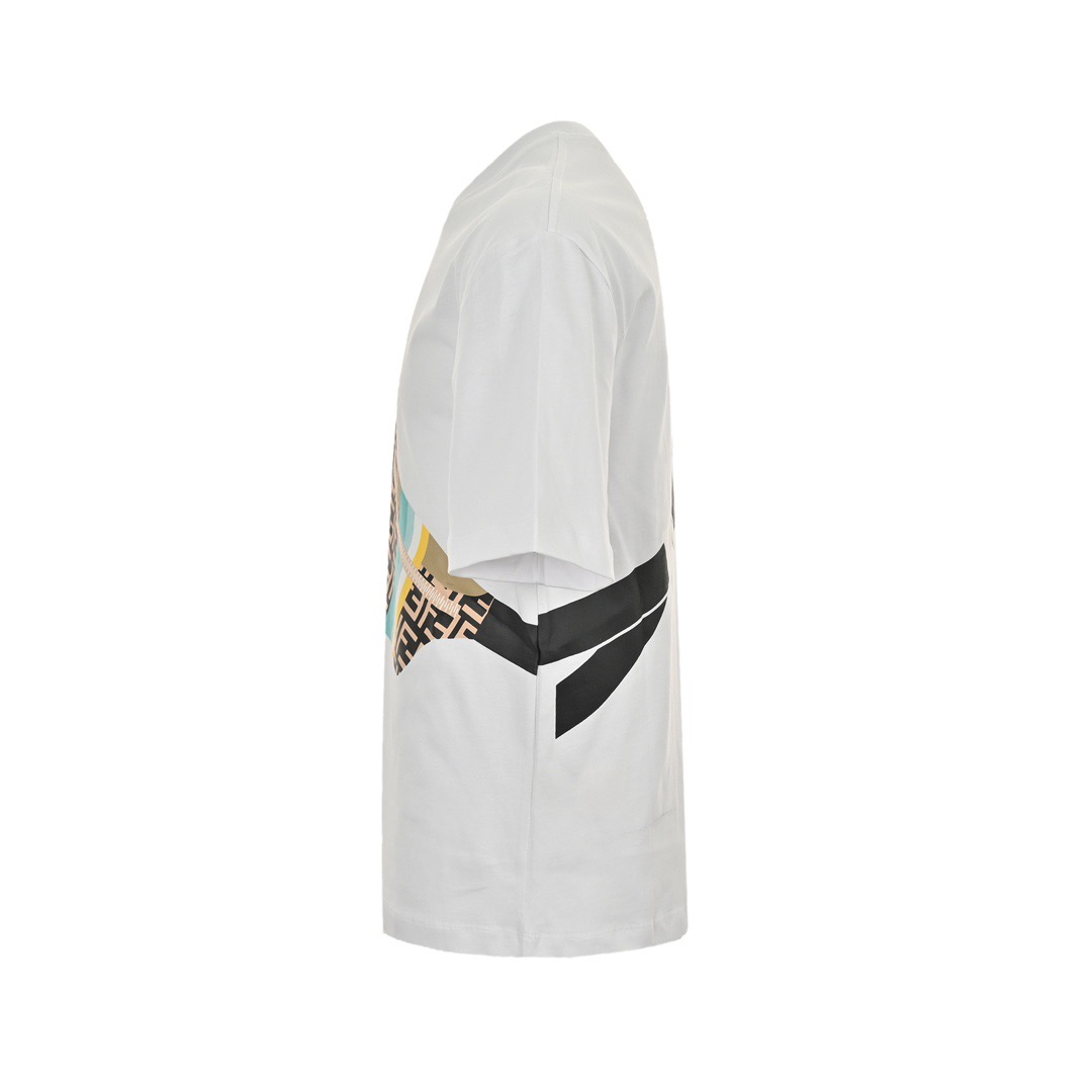 Fendi/芬迪 24ss 胸包印花短袖 黑 白