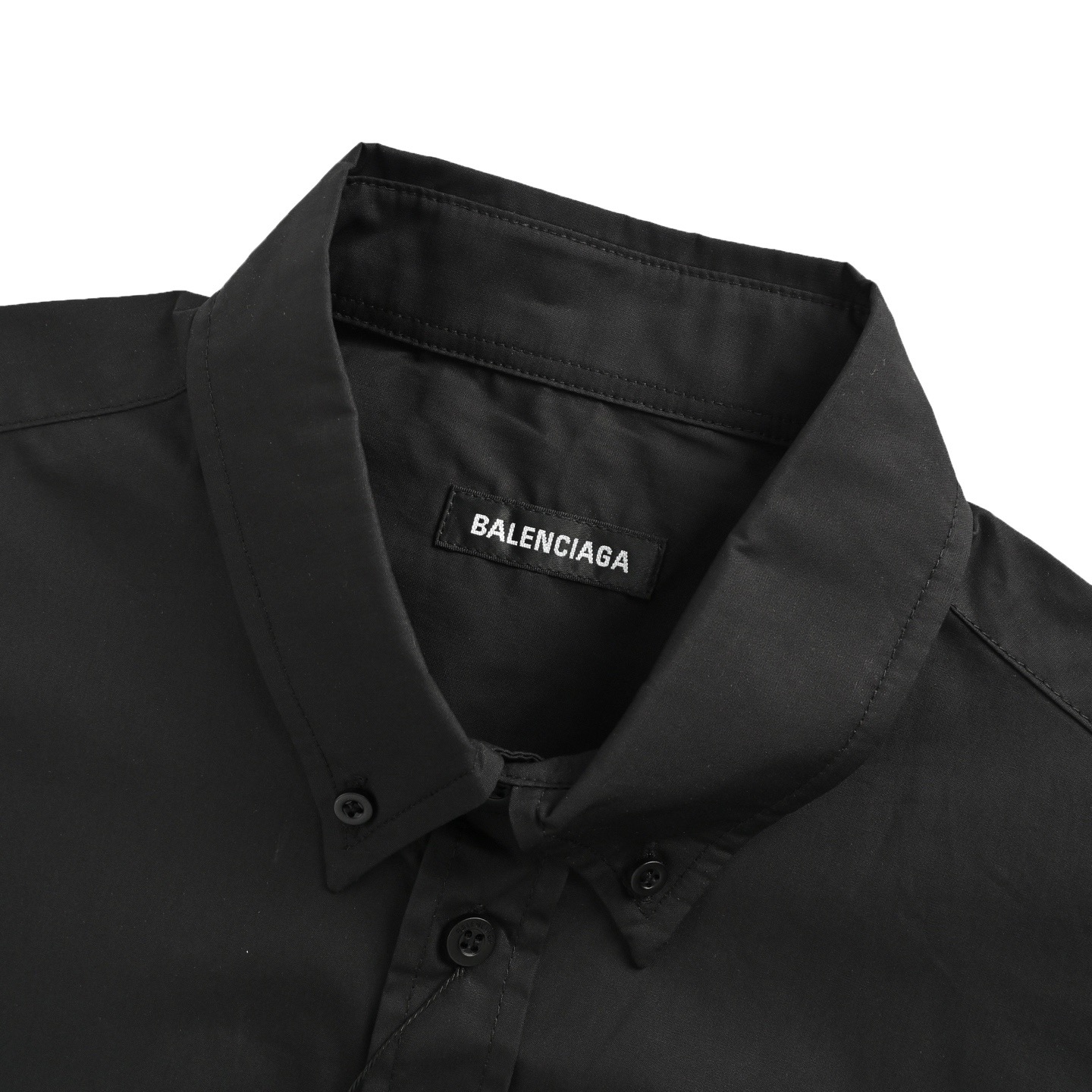 Balenciaga/巴黎世家 25ss 后背红胶带短袖衬衫