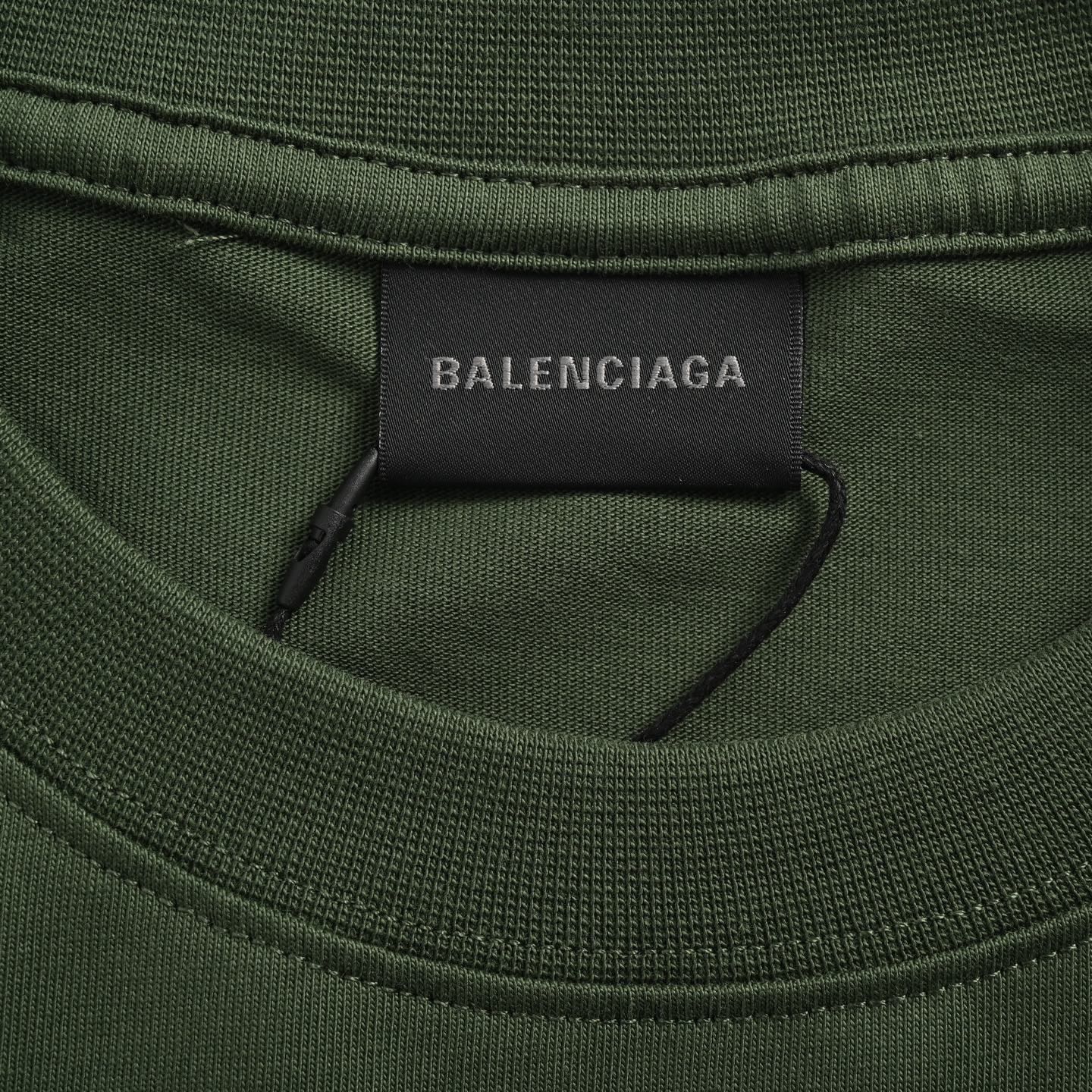 Balenciaga/巴黎世家 24ss 美纹纸胶带印花短袖