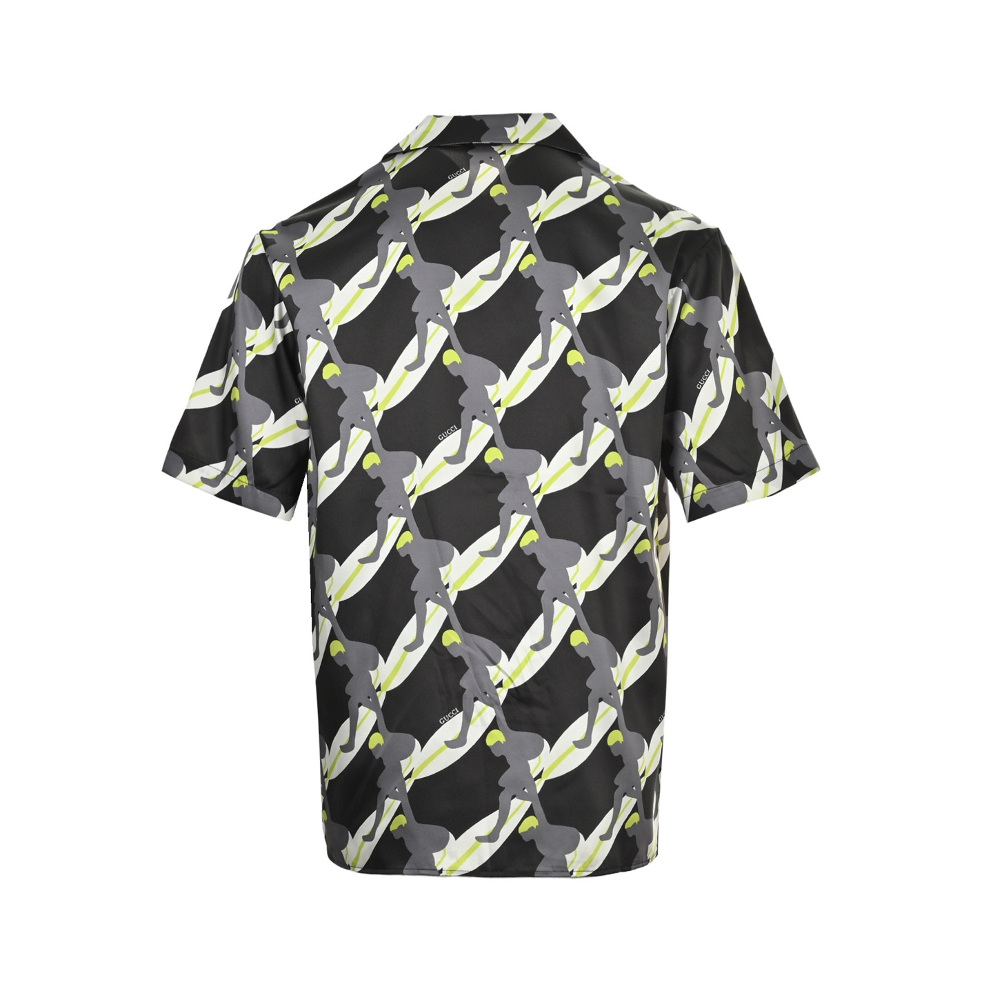 Gucci/古驰 25ss 冲浪桑蚕丝套装短袖衬衫