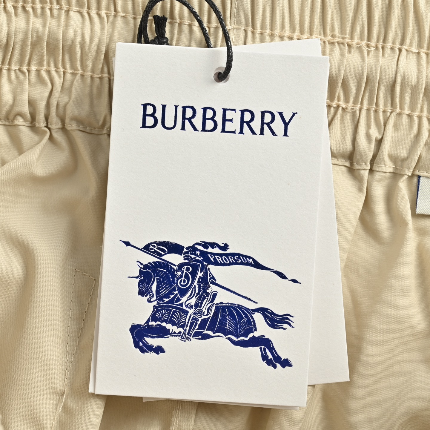 Burberry/巴宝莉 25ss 麻绳刺绣字母短裤 BURBERRY新款沙滩短裤