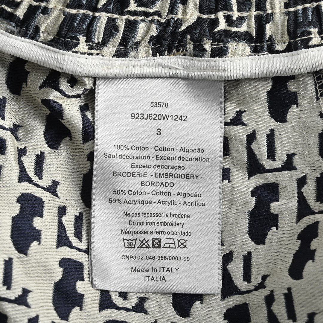 Dior/迪奥 23ss 老花织带短裤