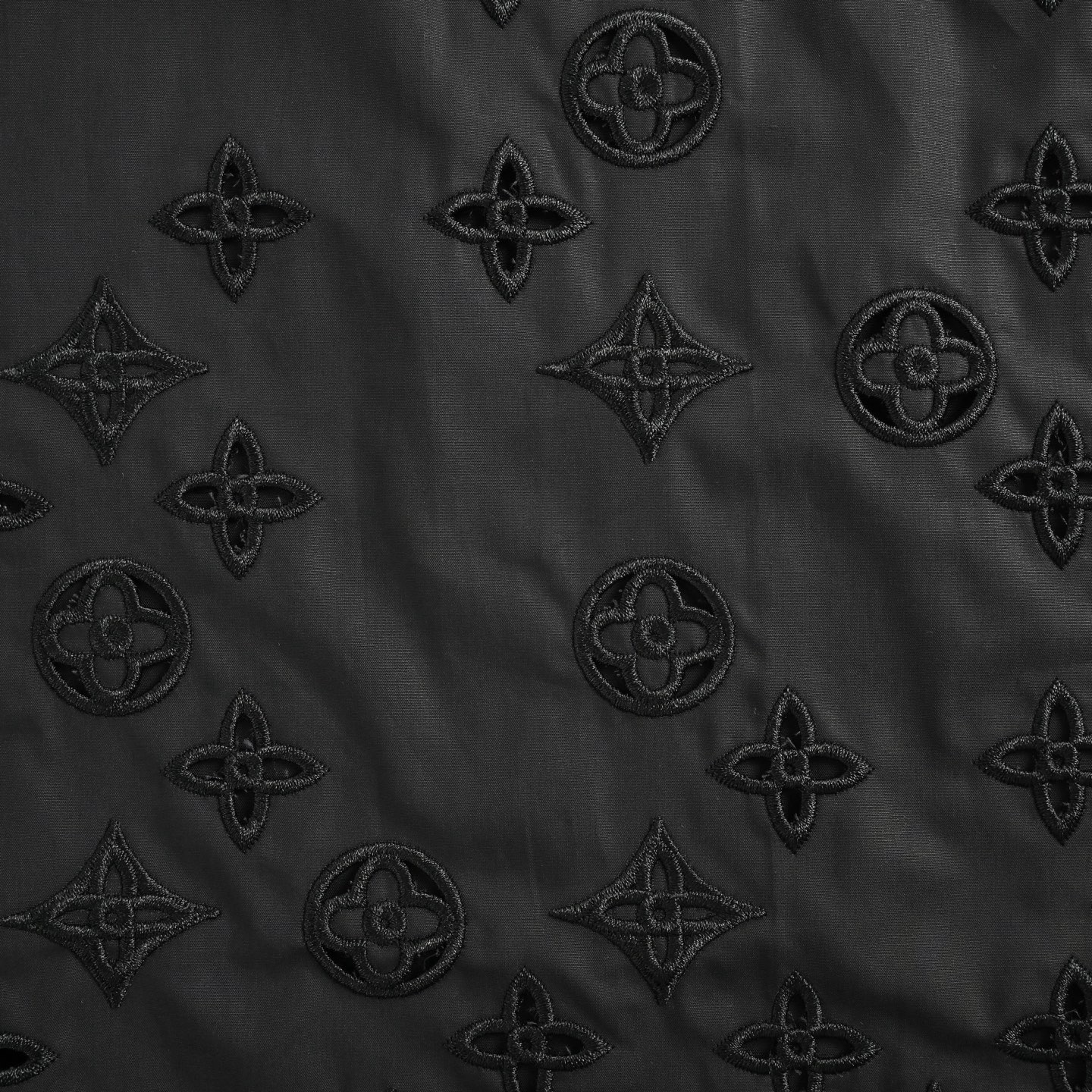 Louis Vuitton/路易威登 25ss 老花刺绣镂空短袖衬衫