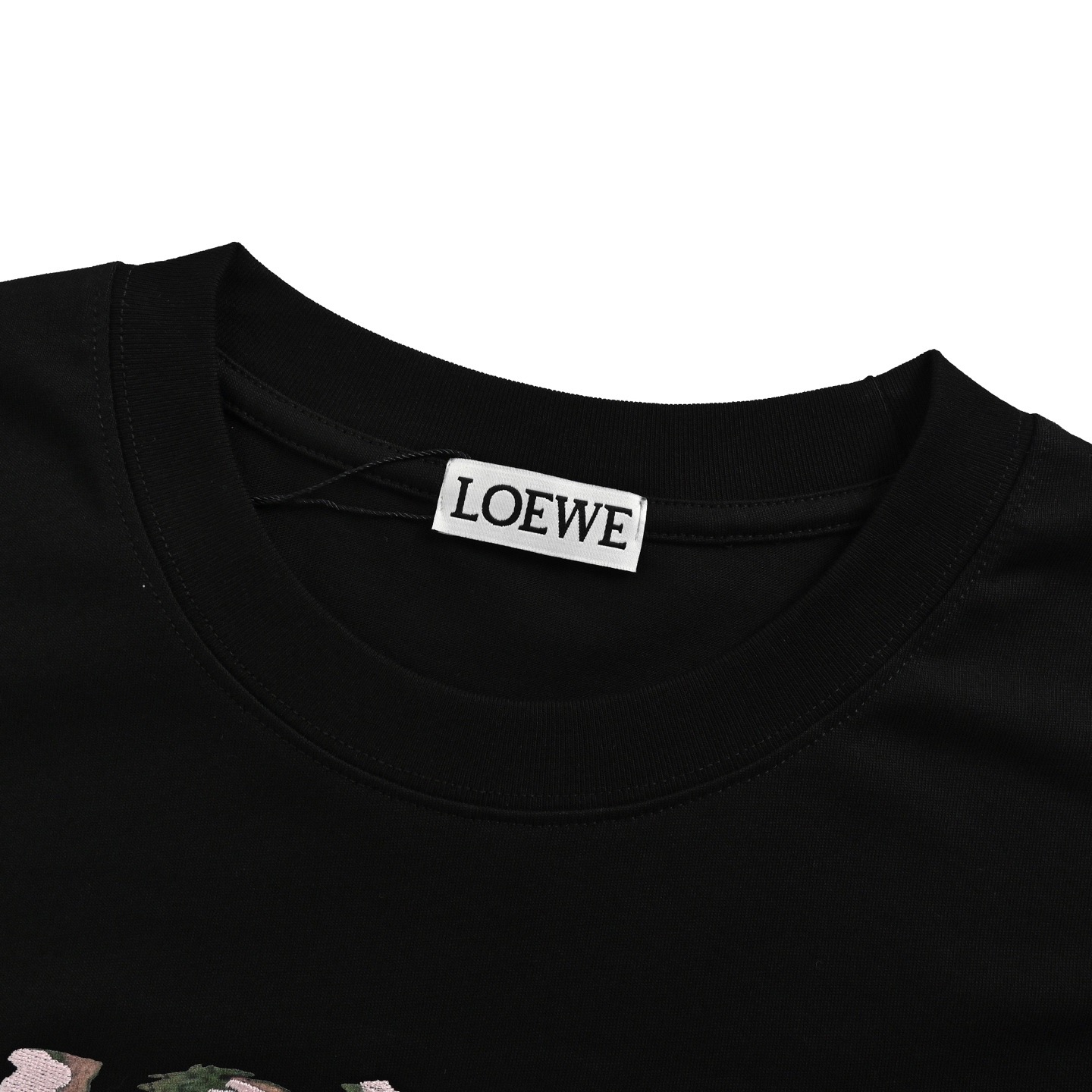Loewe/罗意威 24ss 半手绘涂鸦刺绣logo短袖
