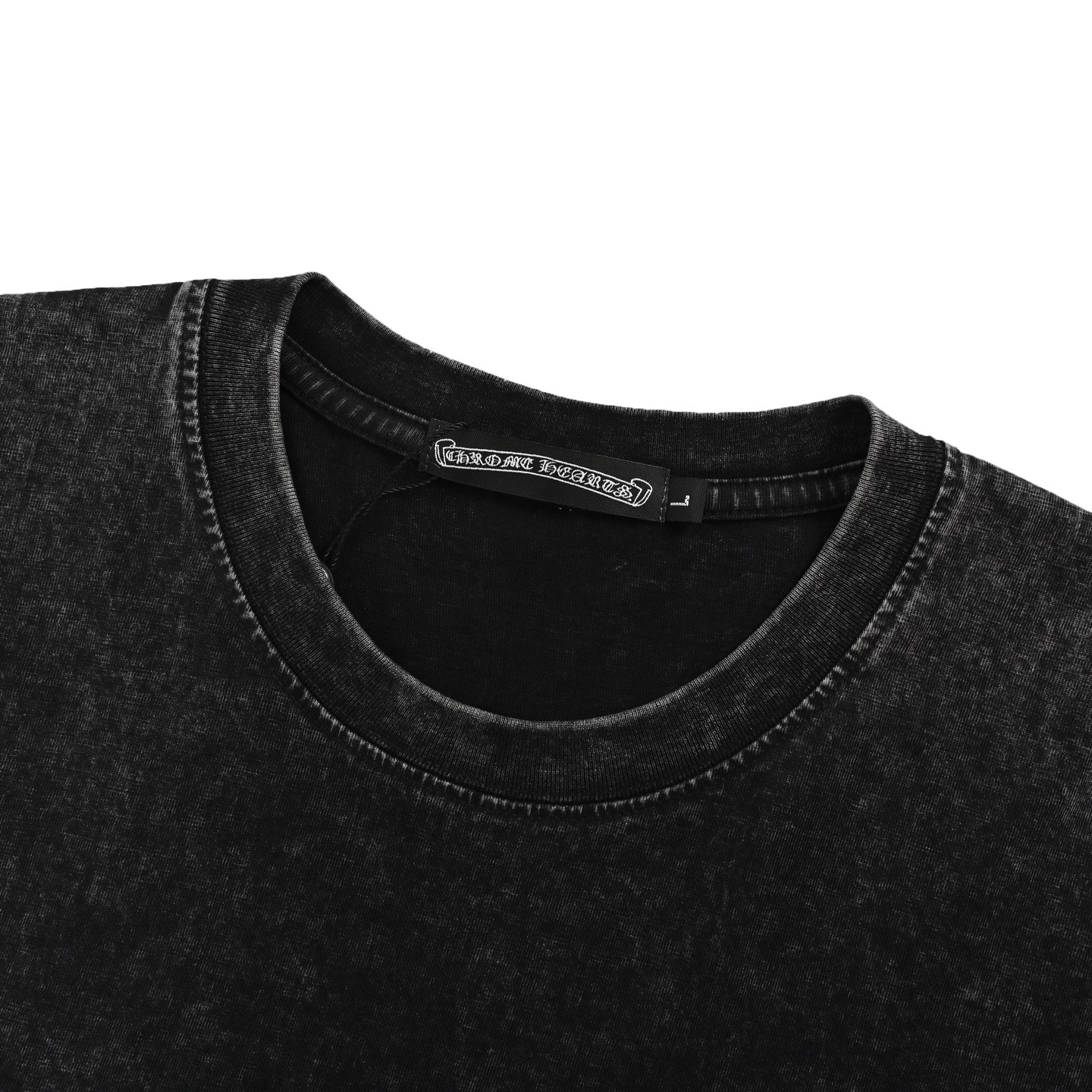 Chrome Hearts/克罗心 25ss 烫钻十字架水短袖 300克双纱纯棉短袖