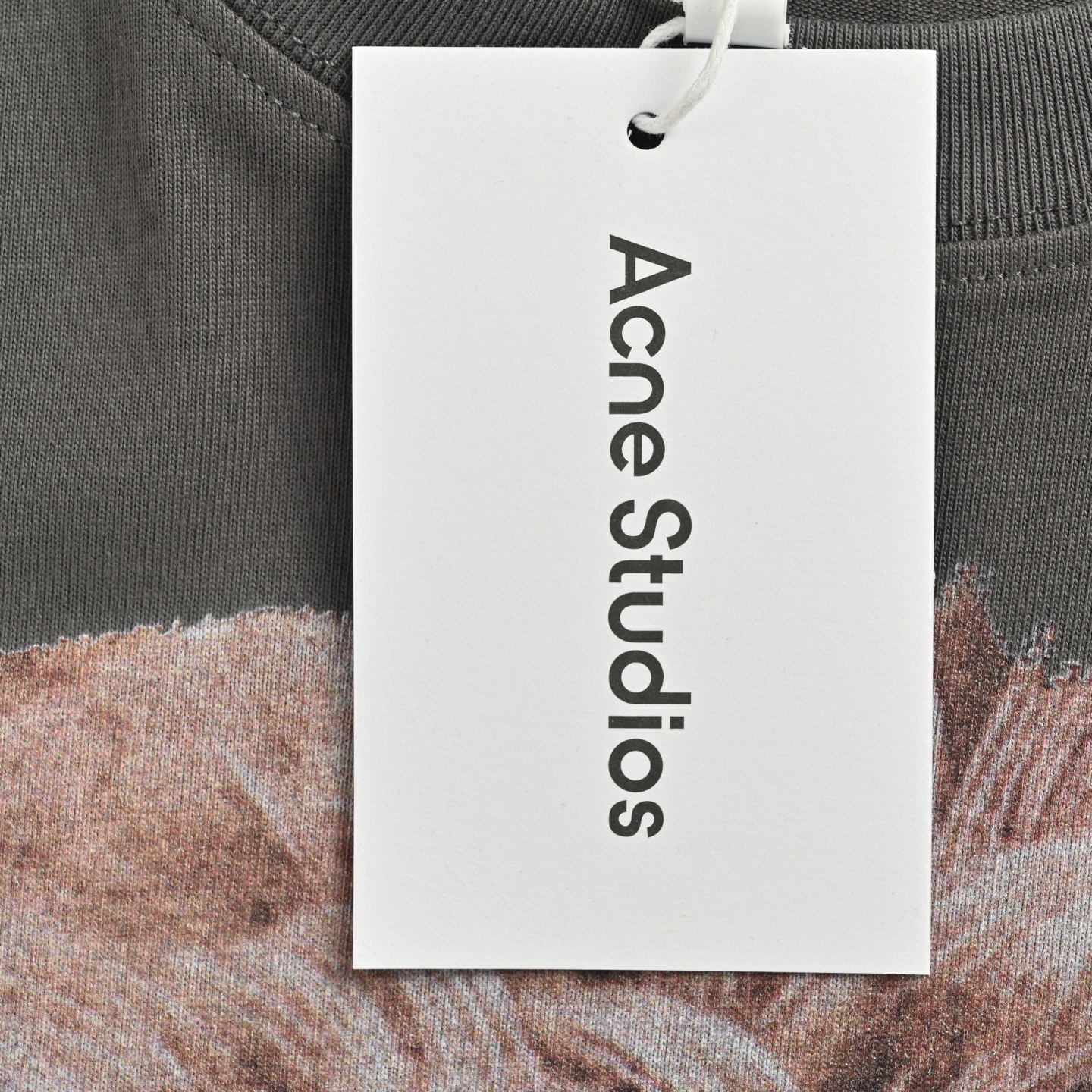 Acne Studios 狗狗印花短袖 今年夏天的大爆款修勾短袖 浅黑 米黄