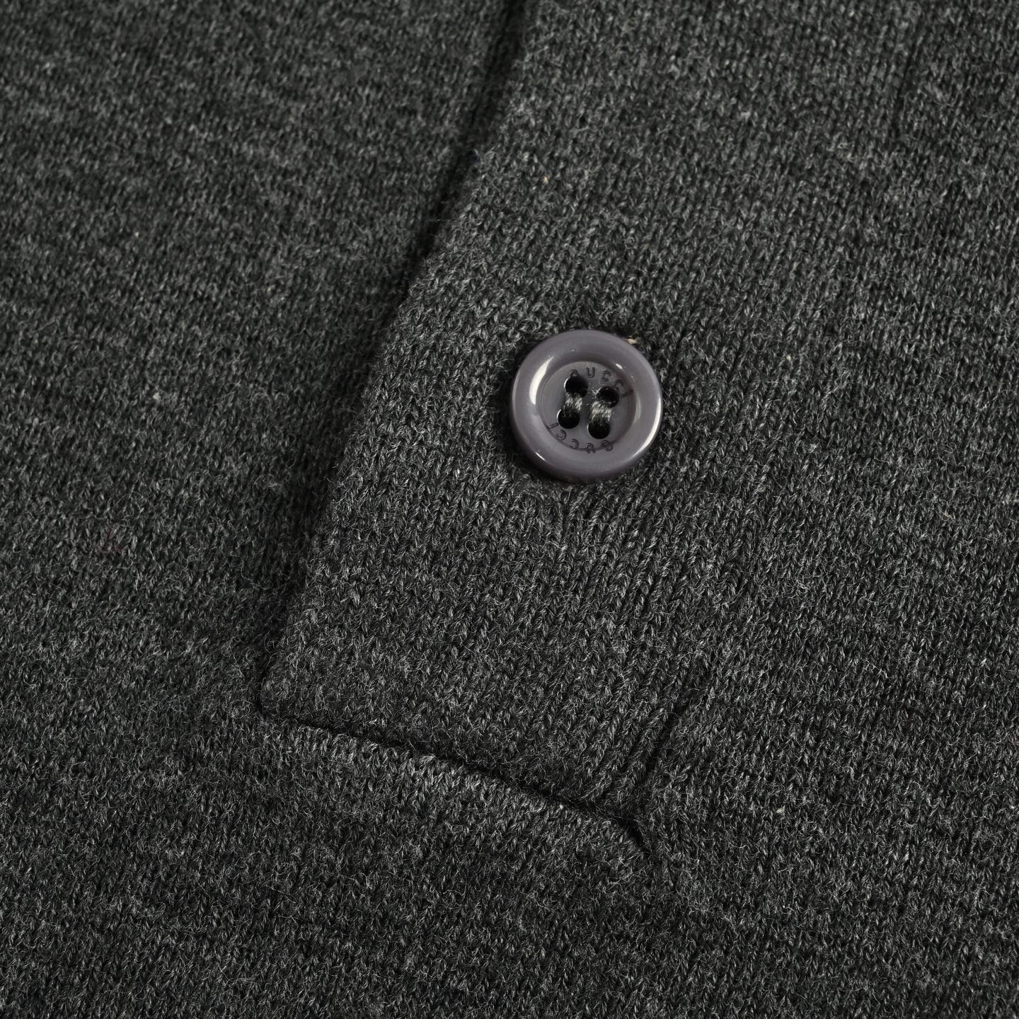 Gucci/古驰 25ss 红绿提花领针织Polo短袖