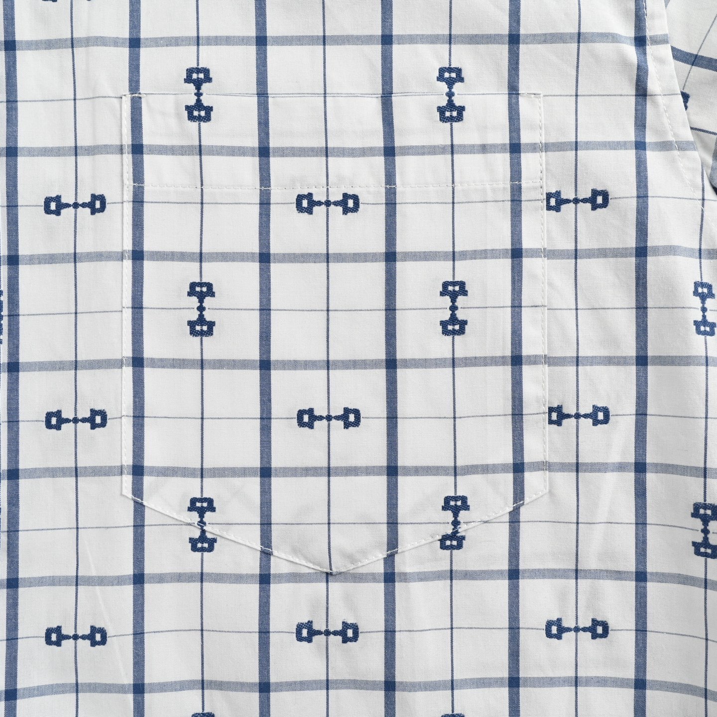 Gucci/古驰 24ss 马衔扣提花短袖衬衫