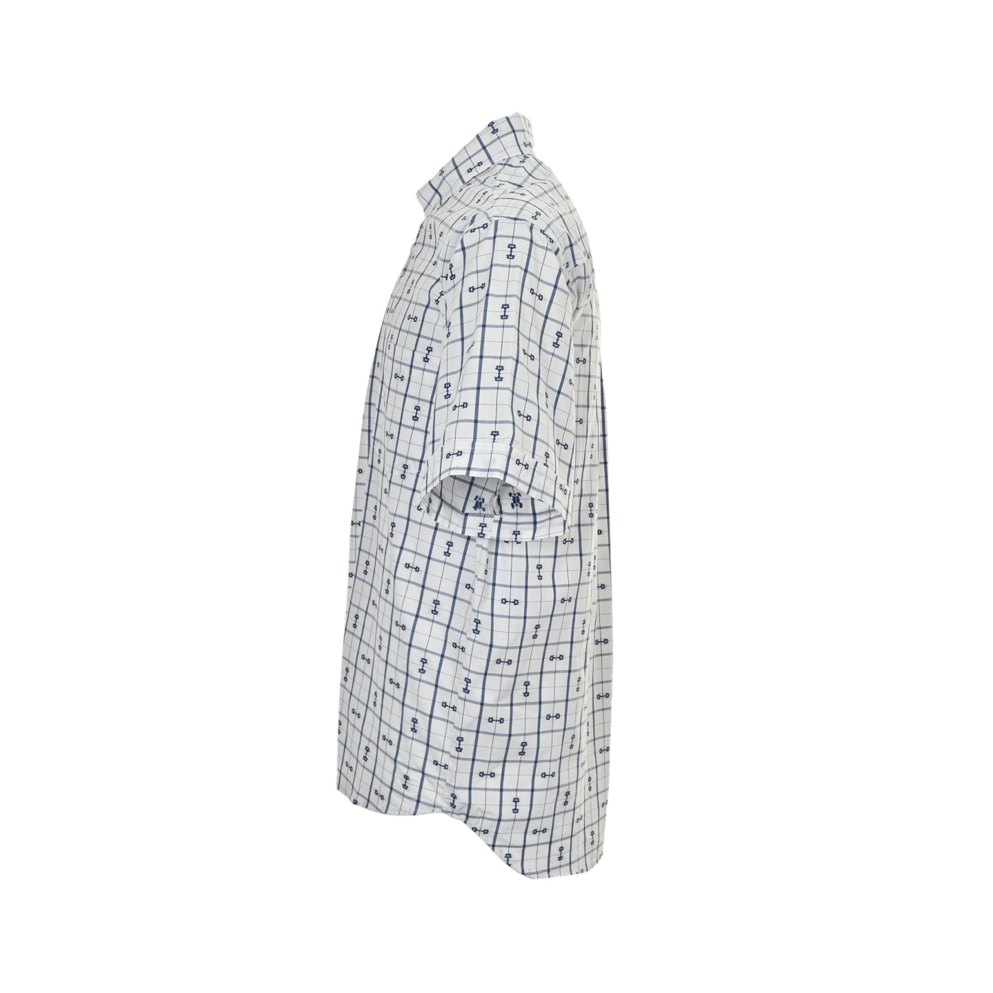 Gucci/古驰 24ss 马衔扣提花短袖衬衫