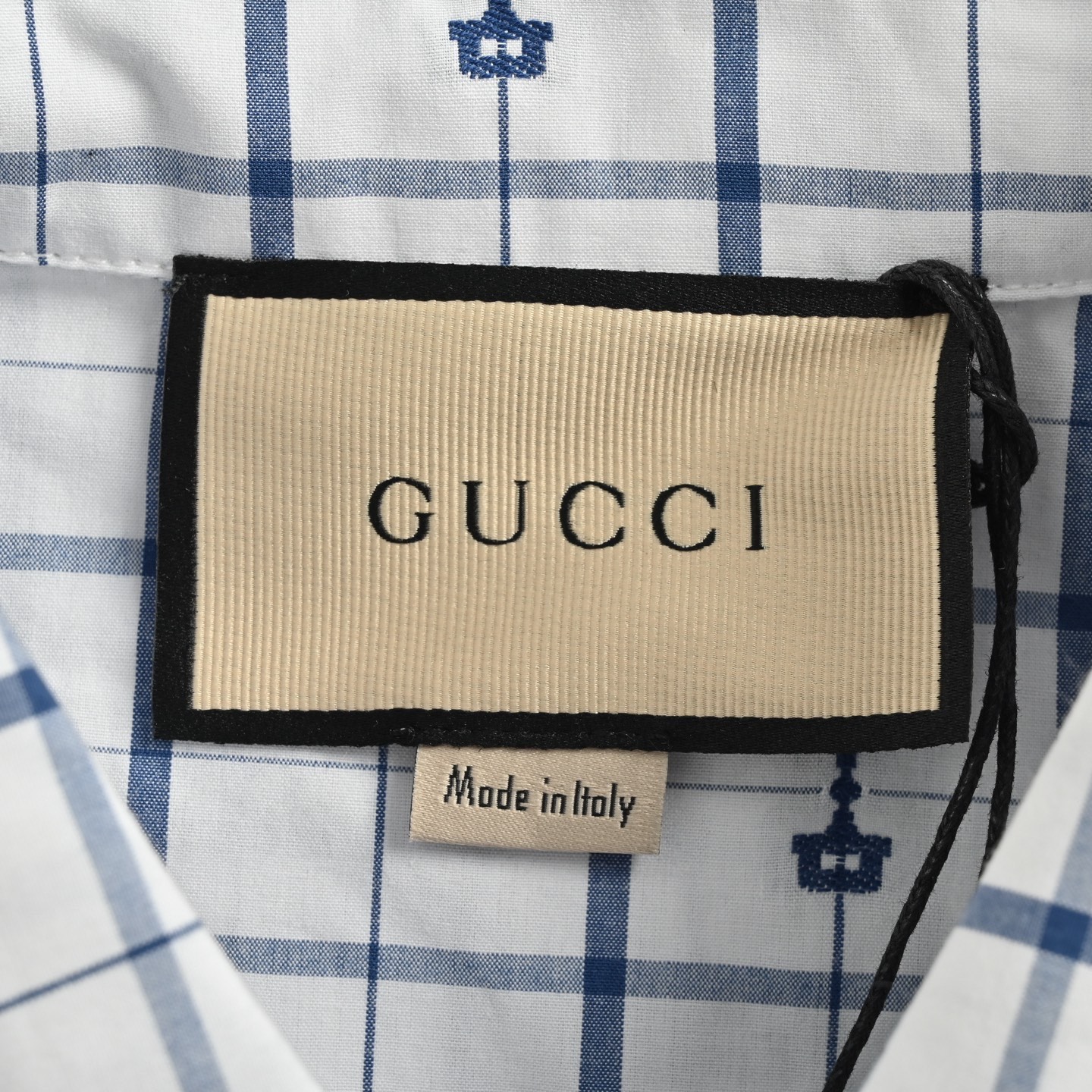 Gucci/古驰 24ss 马衔扣提花短袖衬衫