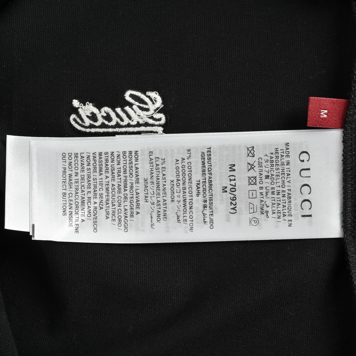 Gucci/古驰 24ss 满幅刺绣logo短袖