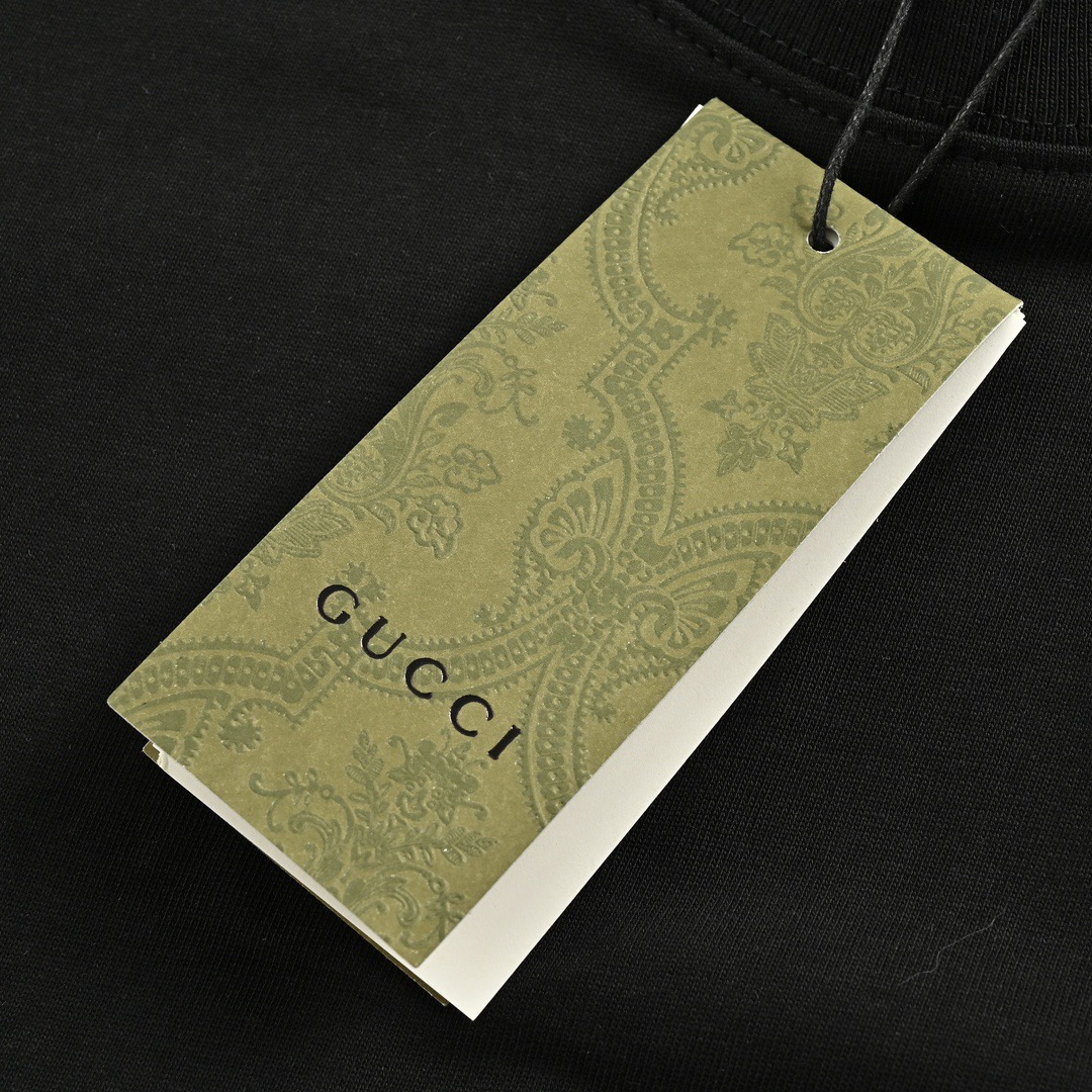 Gucci/古驰 22ss 双G金标刺绣短袖