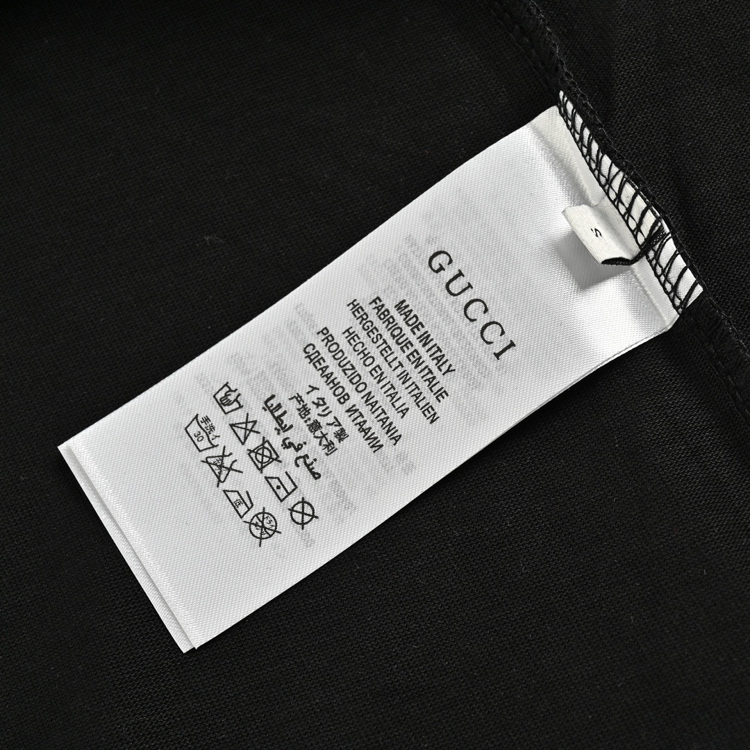 Gucci/古驰 22ss 双G金标刺绣短袖