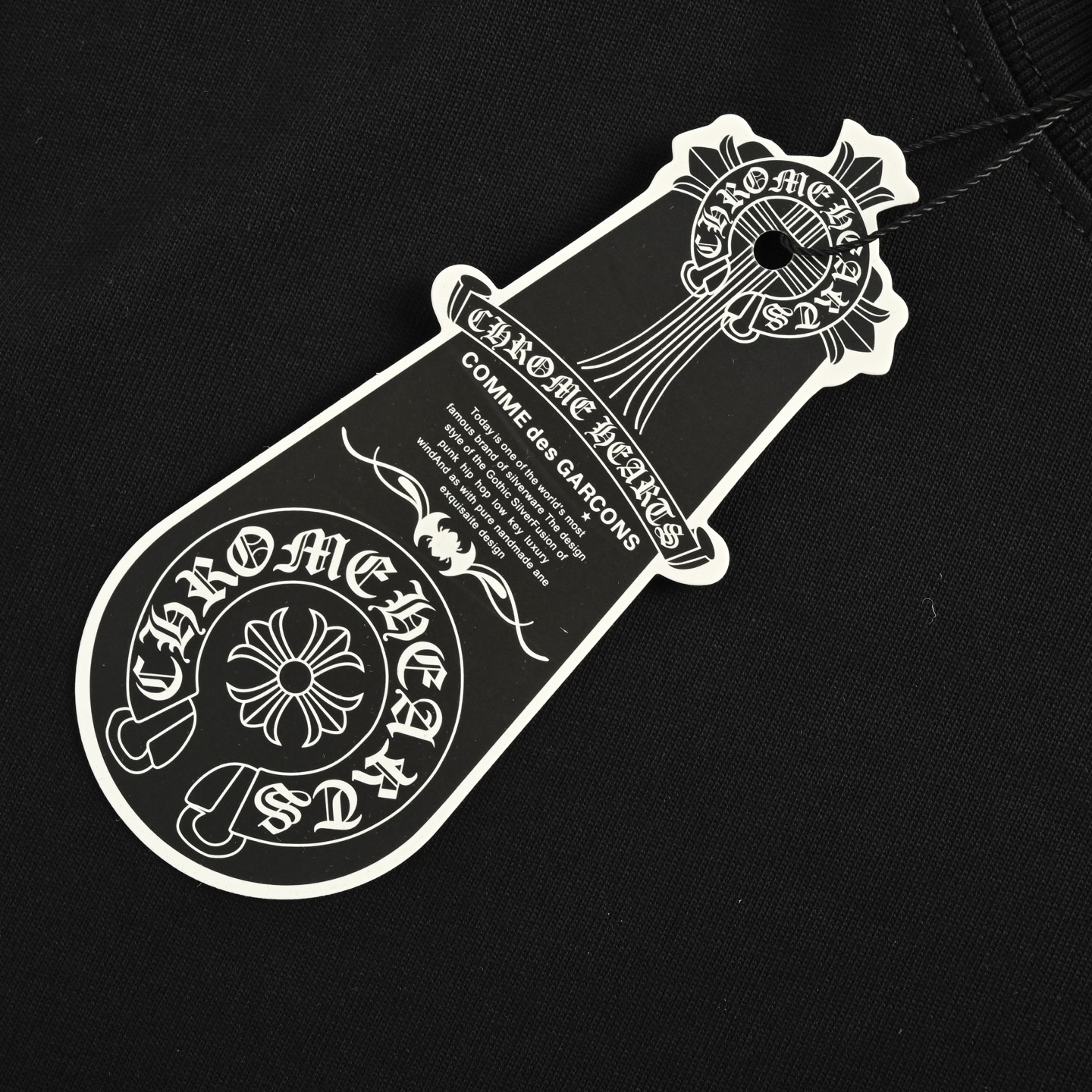 Chrome Hearts/克罗心 25ss 手绘涂鸦十字架印花短袖 黑色