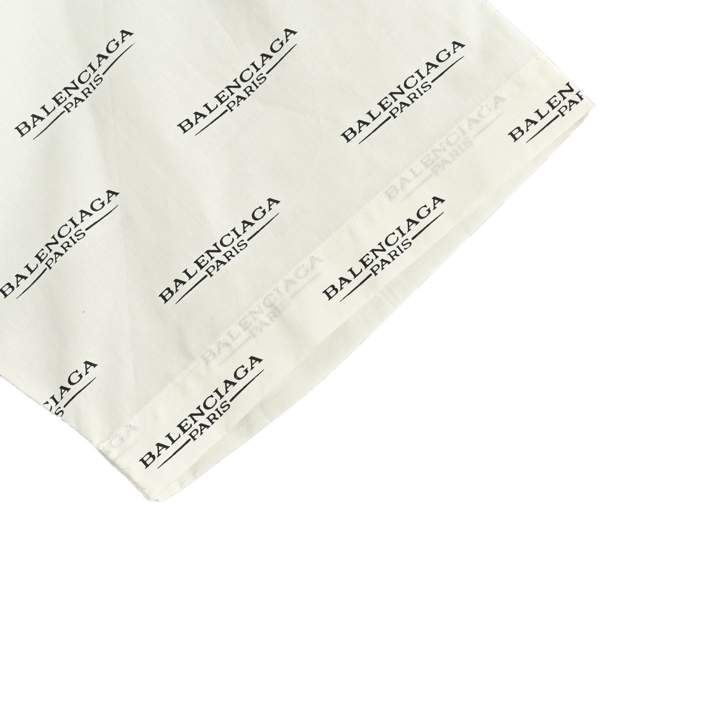 Balenciaga/巴黎世家 25ss 满印字母徽标短袖衬衫