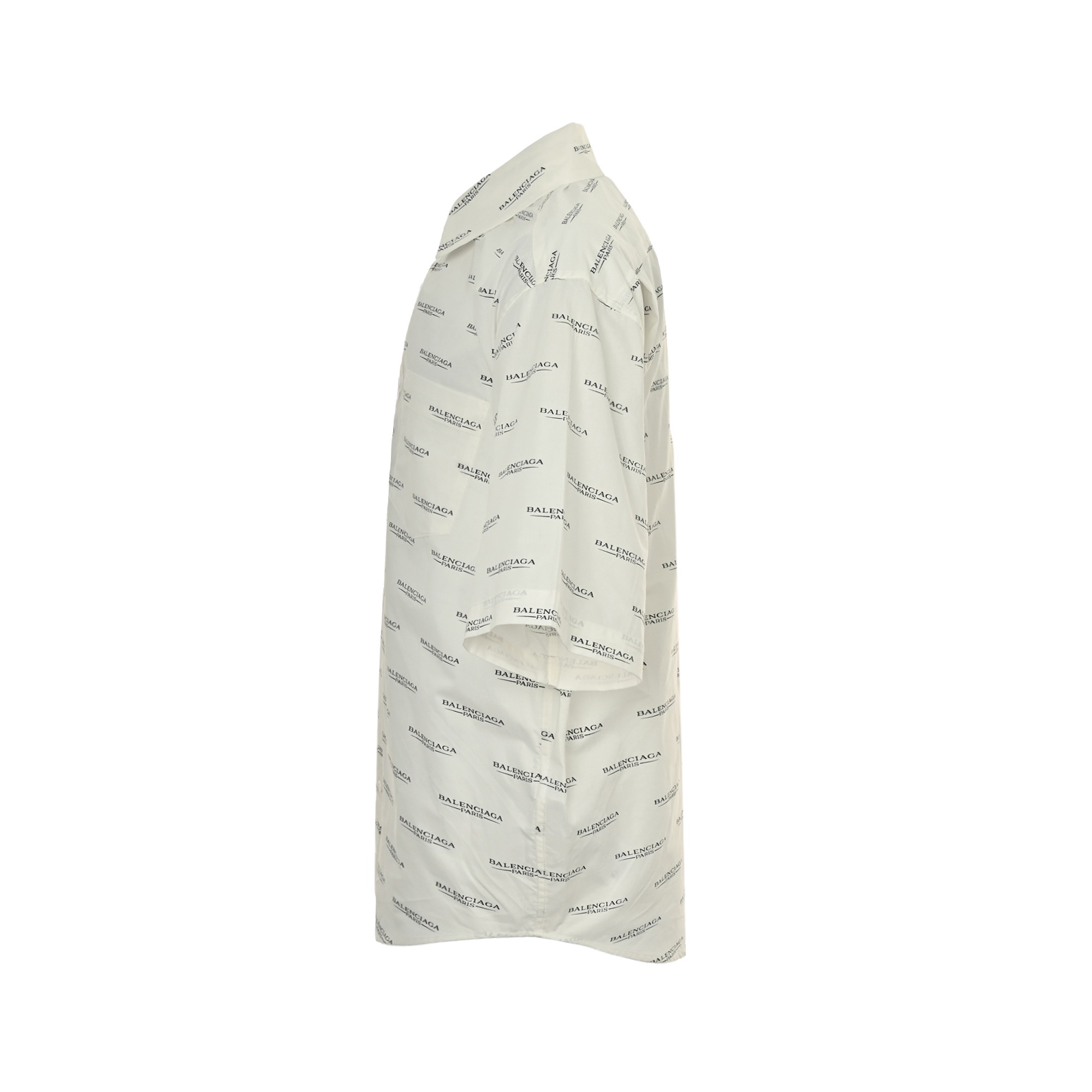 Balenciaga/巴黎世家 25ss 满印字母徽标短袖衬衫