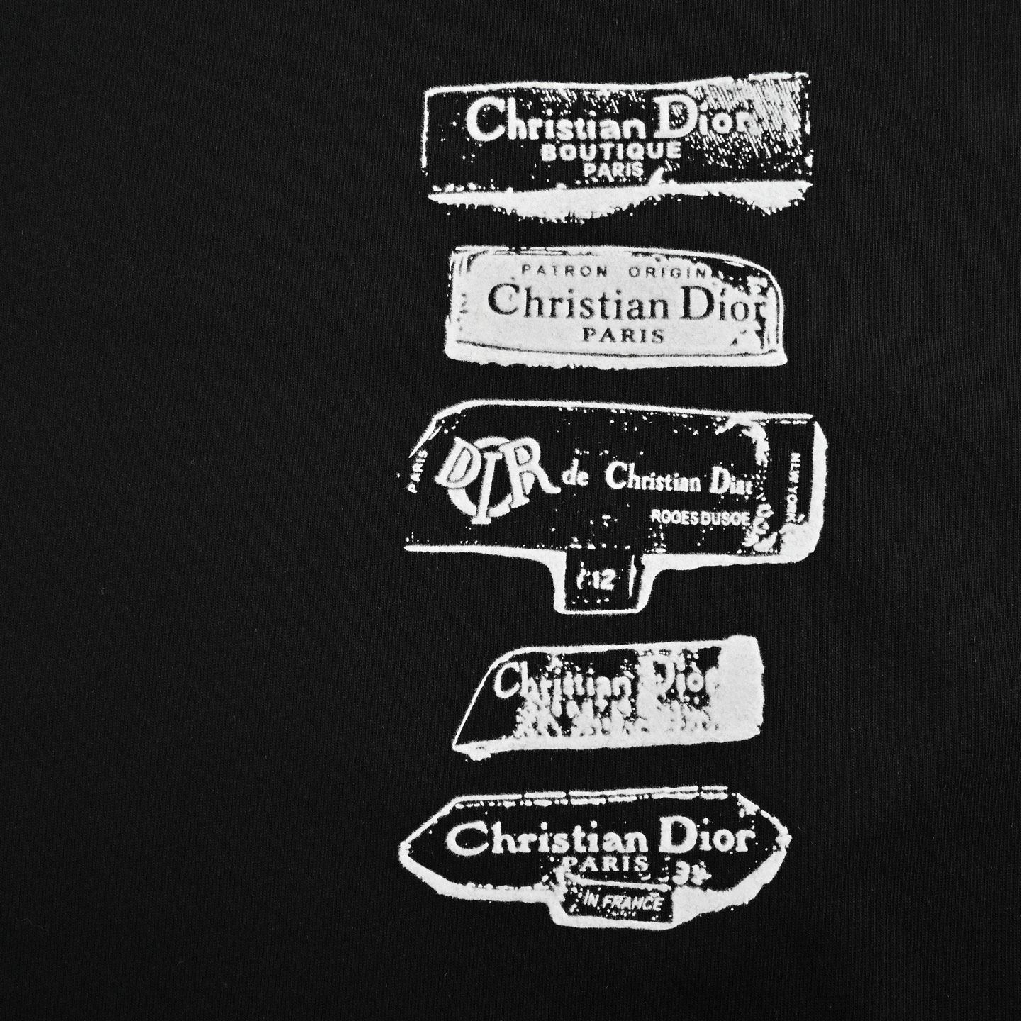 Dior/迪奥 25ss 植绒印花logo短袖