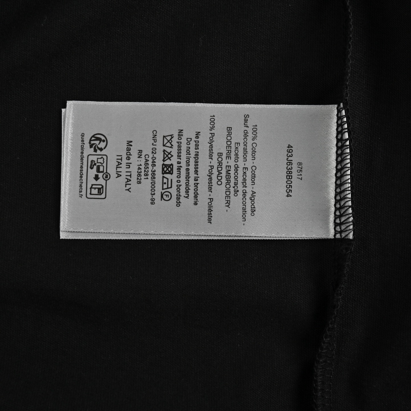 Dior/迪奥 25ss 植绒印花logo短袖