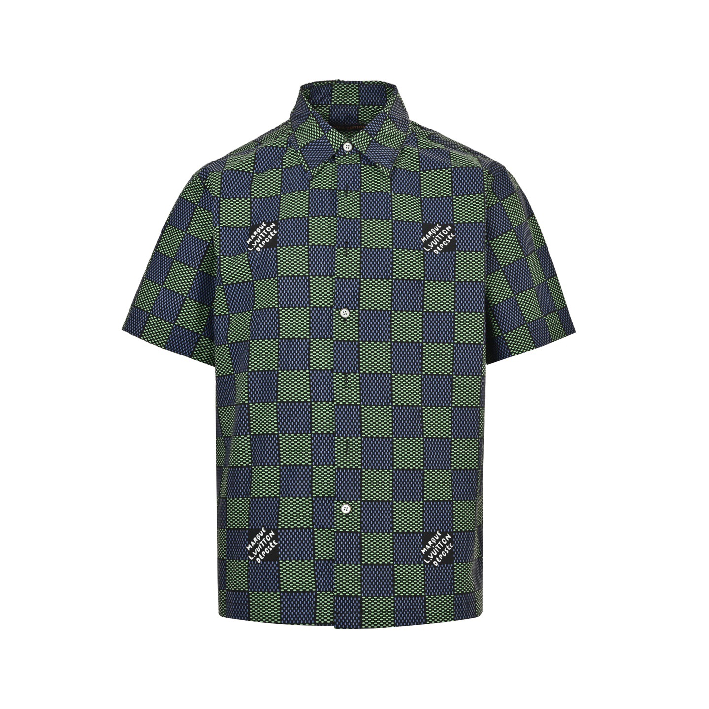 Louis Vuitton/路易威登 25ss Damier棋盘格短袖衬衫