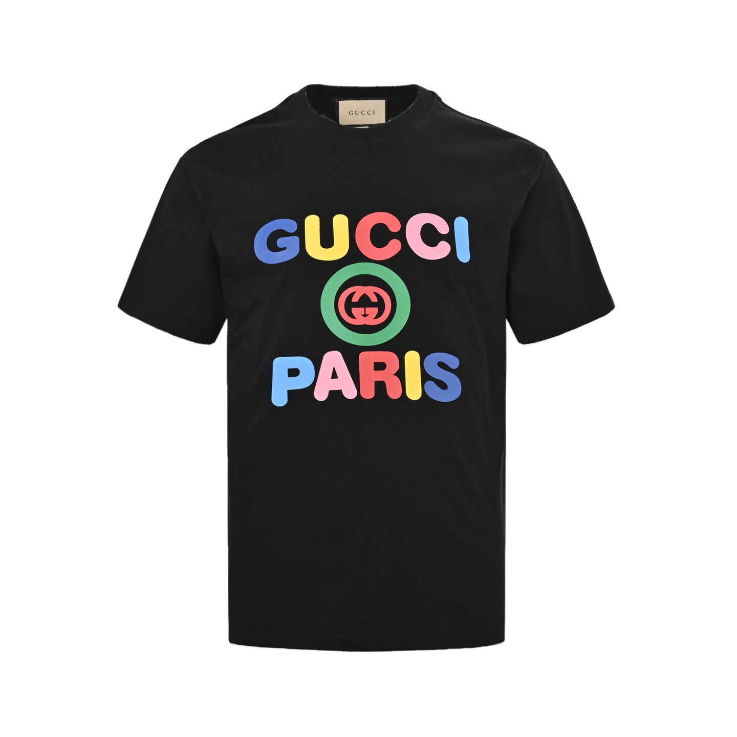 Gucci/古驰 24ss 彩色字母印花短袖-Chinese UA Cheap High Quatity Brand Clothes Bags handbags Sneakers wholesale wholesaler seller from China Factory suppliers Fashion Clothing Shoes best Quality Beautiful Price Gucci/古驰 24ss 彩色字母印花短袖