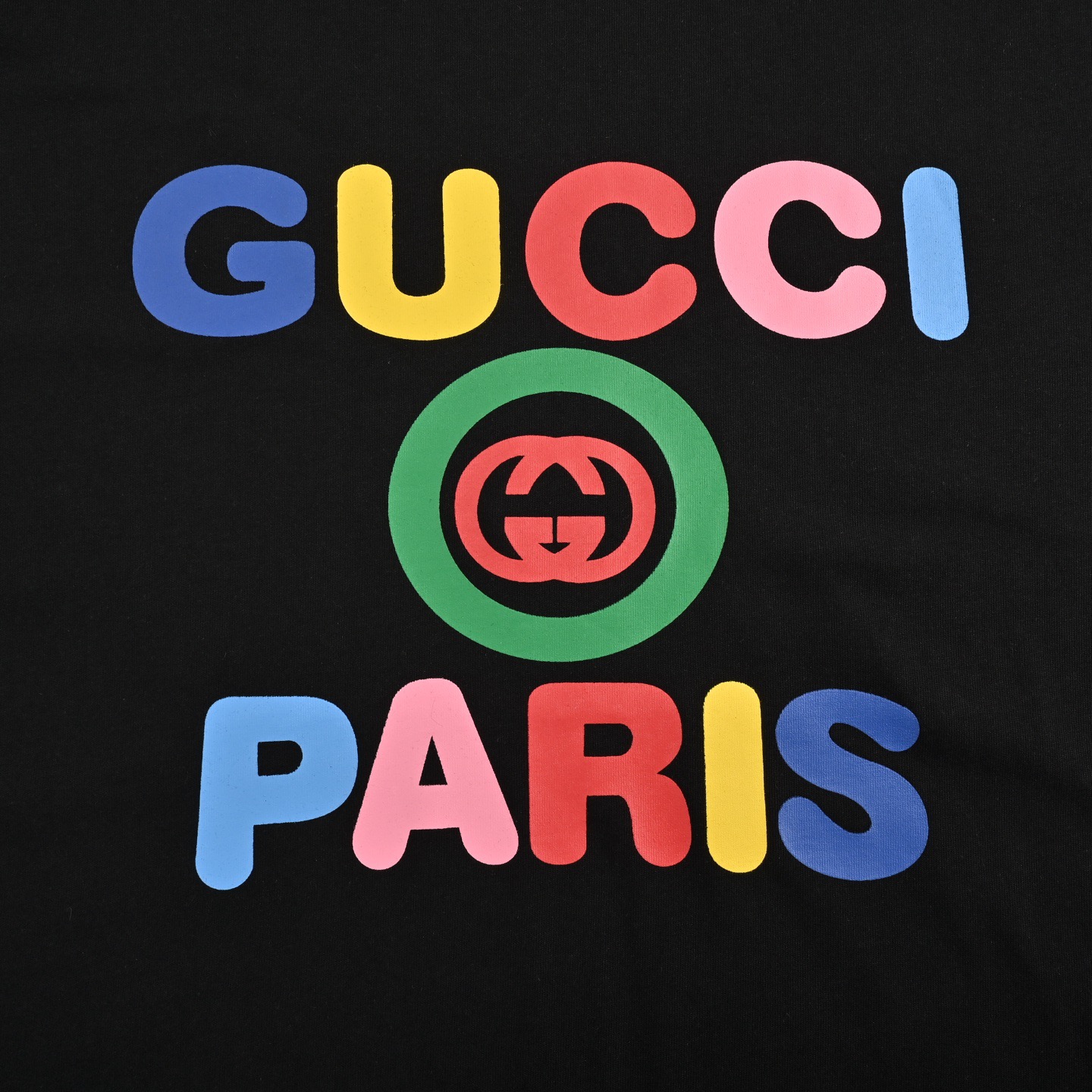 Gucci/古驰 24ss 彩色字母印花短袖-Chinese UA Cheap High Quatity Brand Clothes Bags handbags Sneakers wholesale wholesaler seller from China Factory suppliers Fashion Clothing Shoes best Quality Beautiful Price Gucci/古驰 24ss 彩色字母印花短袖